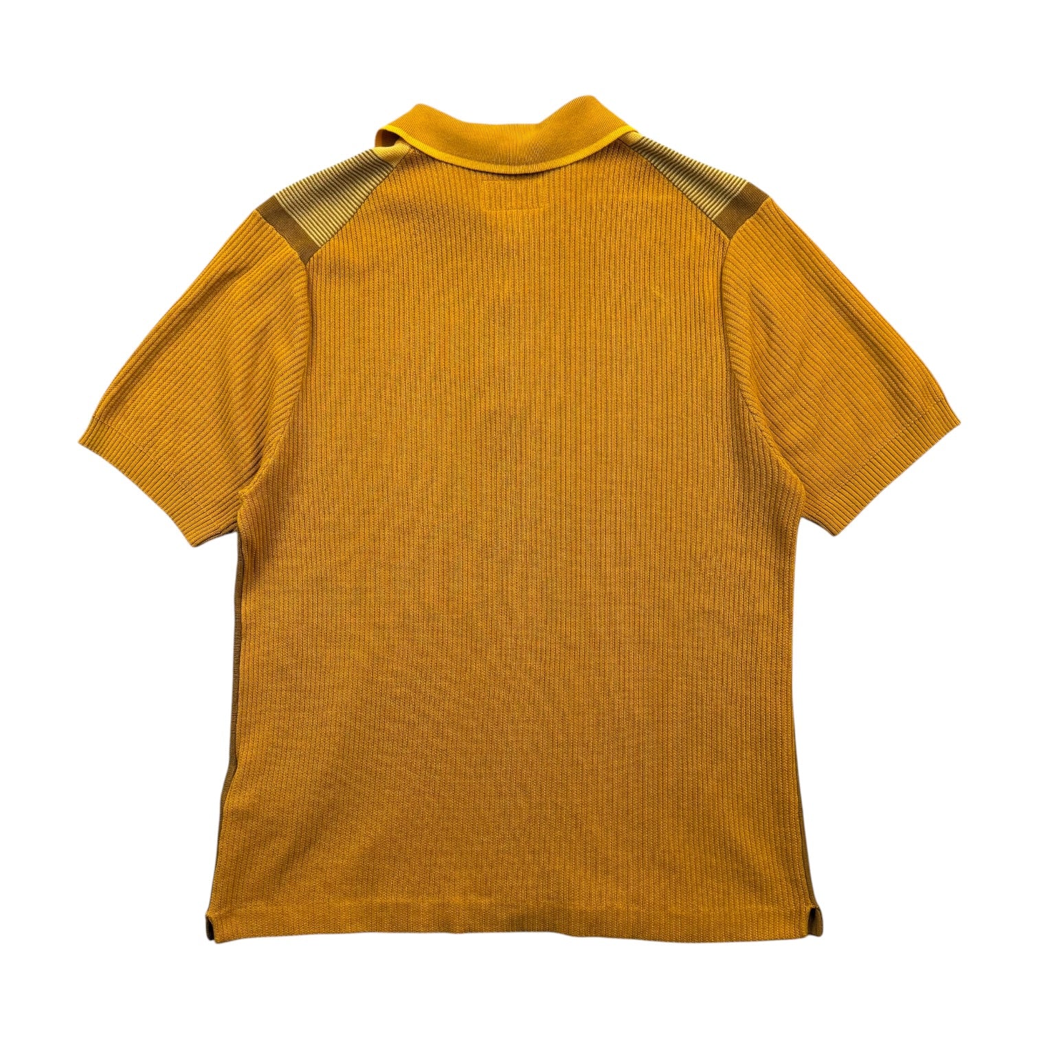 BEAMS PLUS Knit Polo Shirt Mustard
