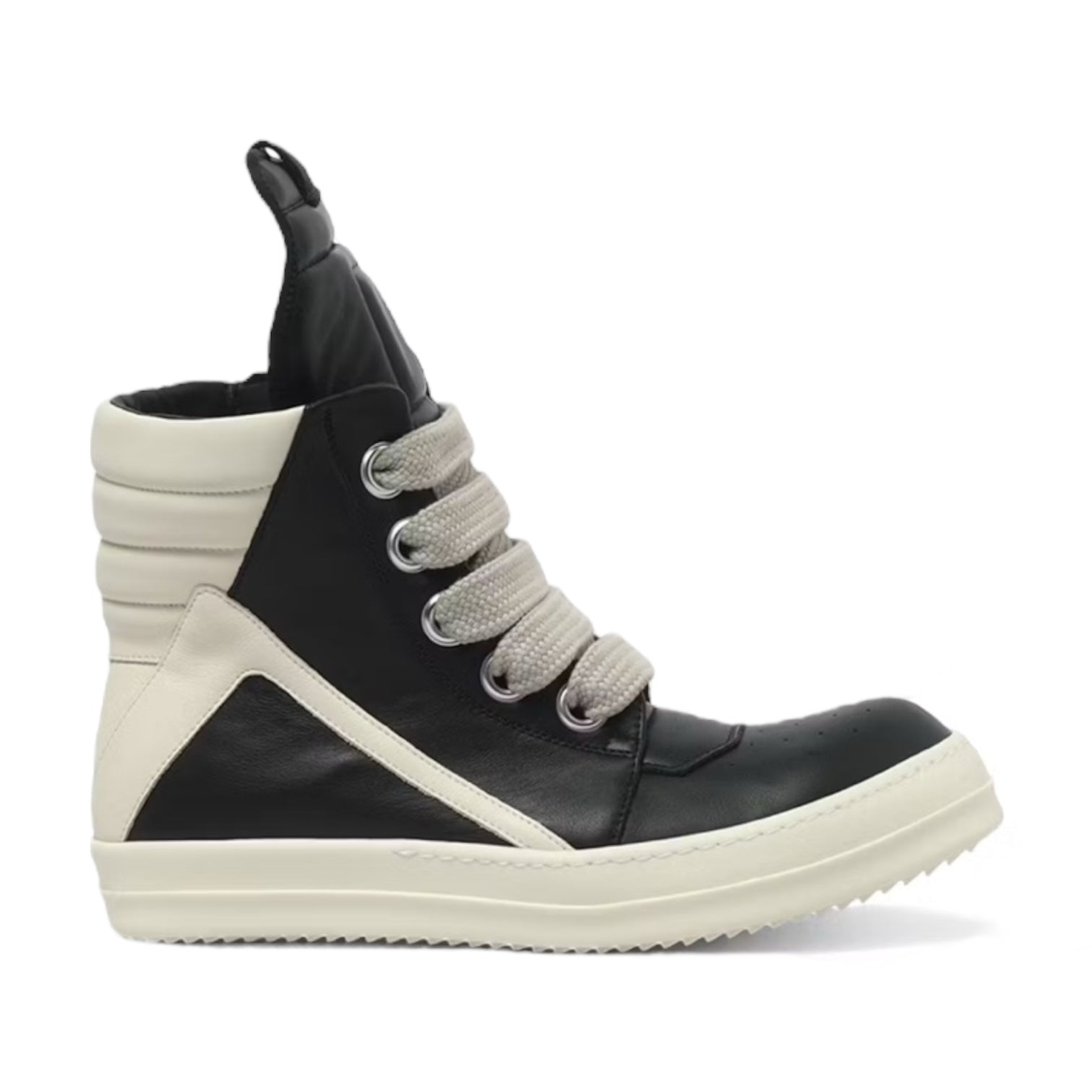 Rick Owens Geobaskets Jumbo Lace Black/Milk