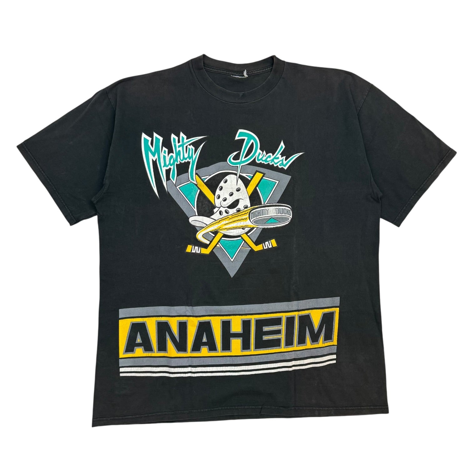 Vintage Anaheim Mighty Ducks Jersey Tee Black