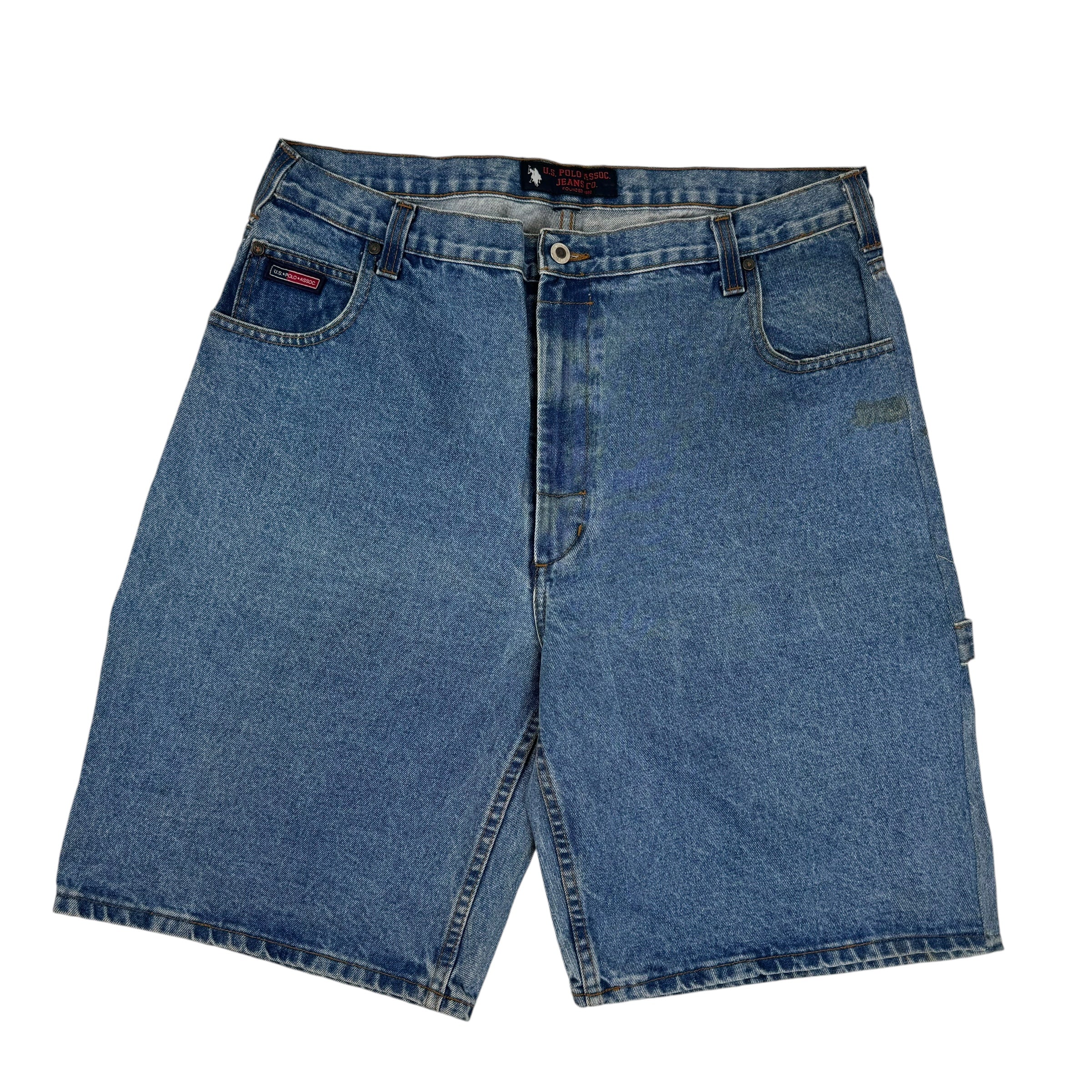 US Polo Association Medium Wash Jean Shorts