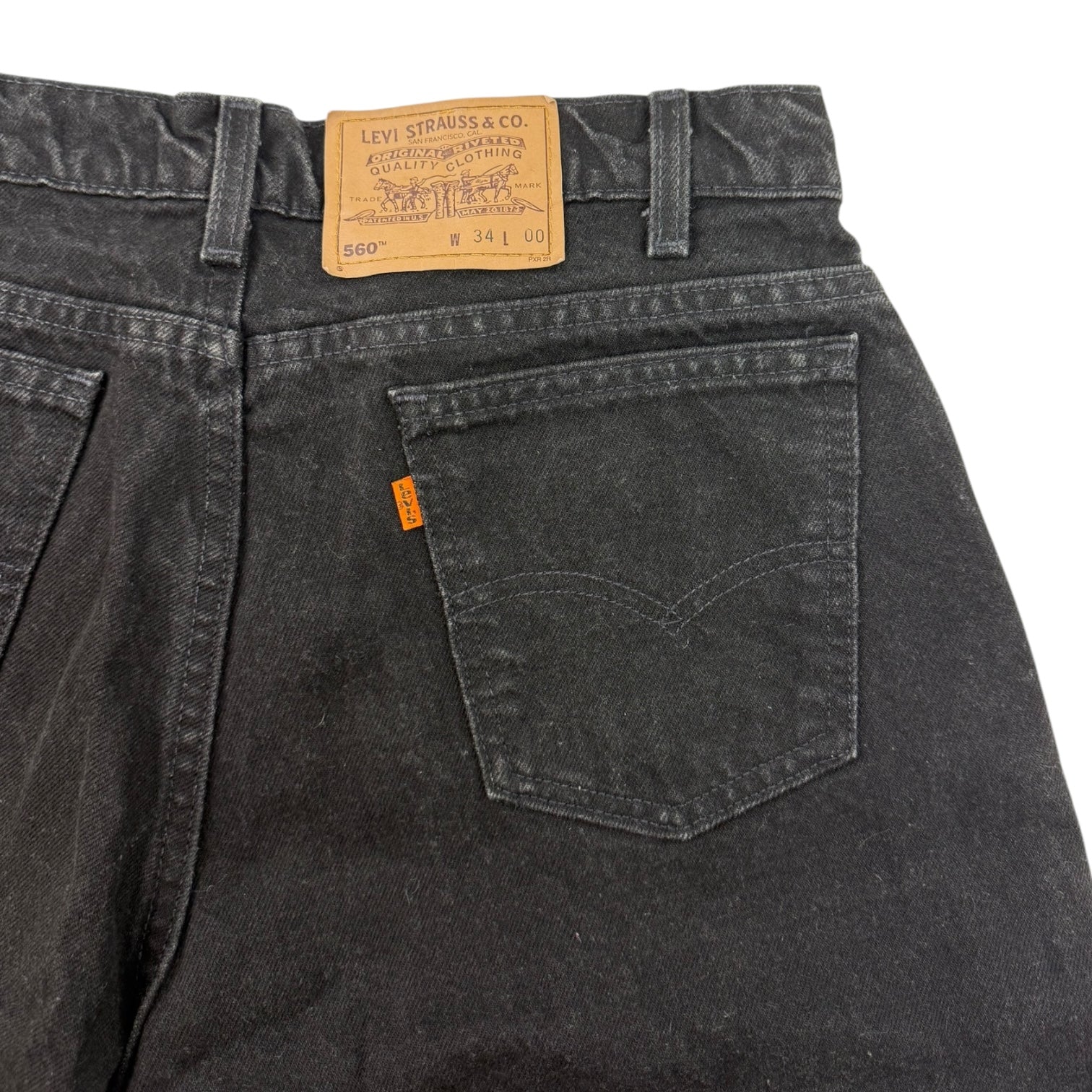 Vintage Levi’s 560 Denim Jorts Black