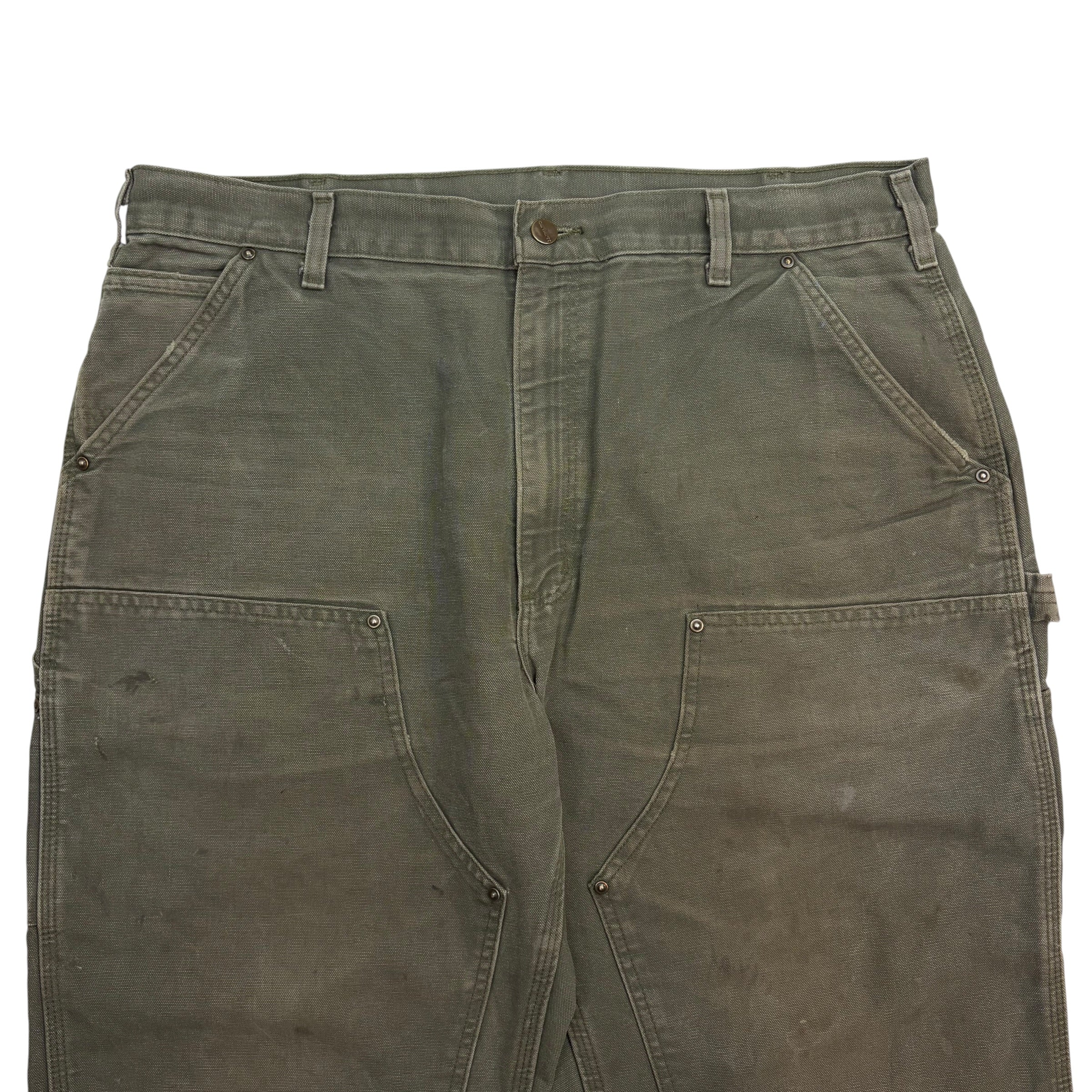Vintage Carhartt Double Knee Shorts Green