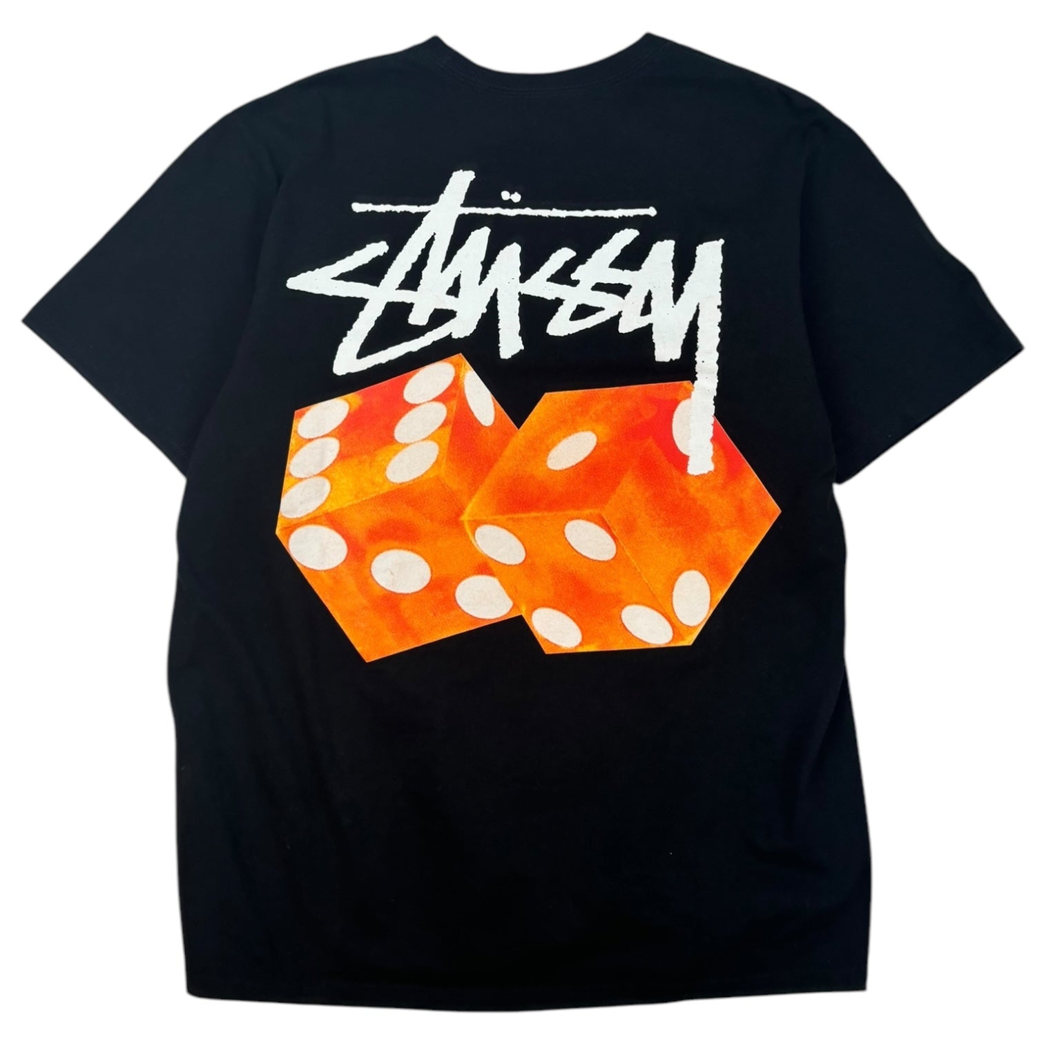 Stussy Dice T-Shirt Black/Orange