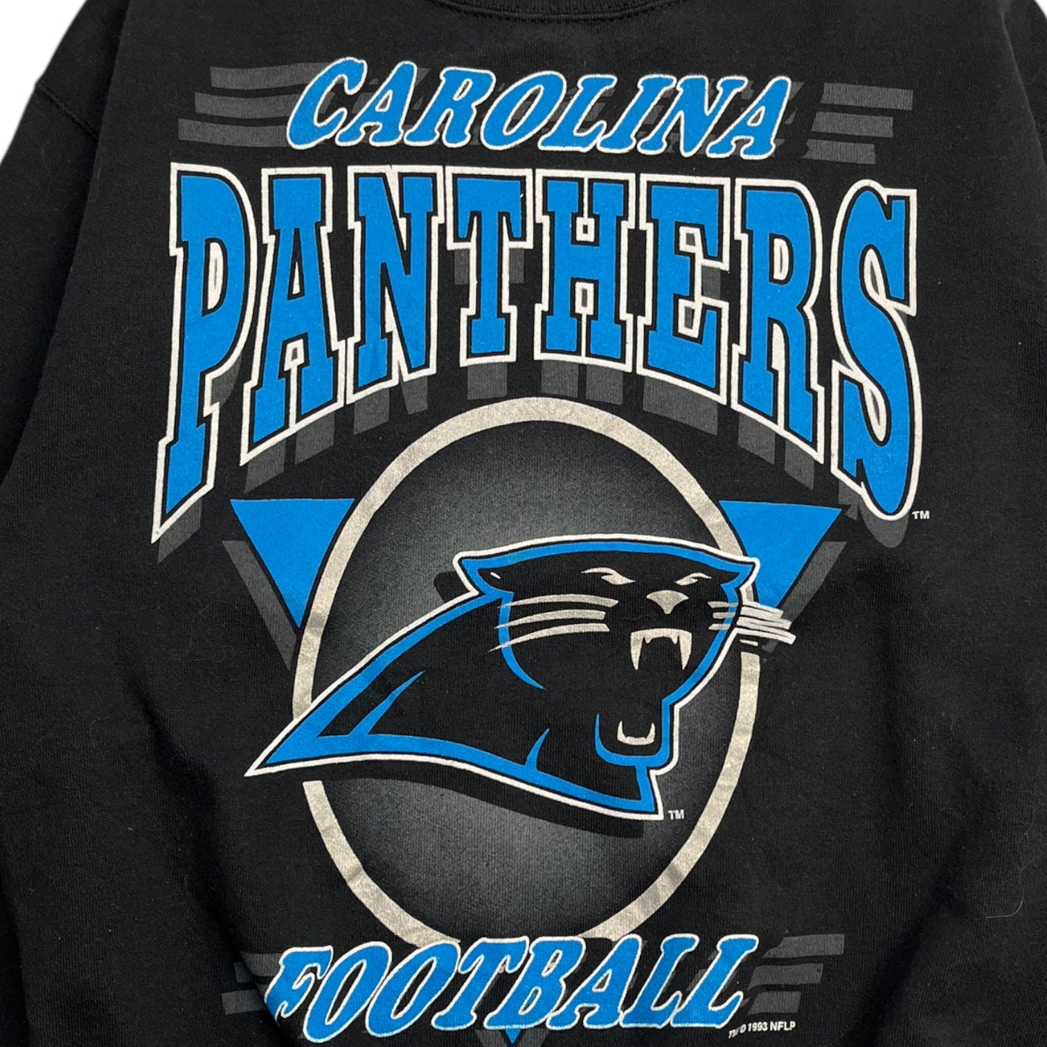 1993 Carolina Panthers Cat Logo Crew Neck