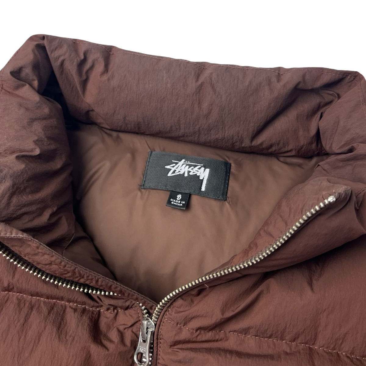 Stussy Nylon Down Puffer Mocha