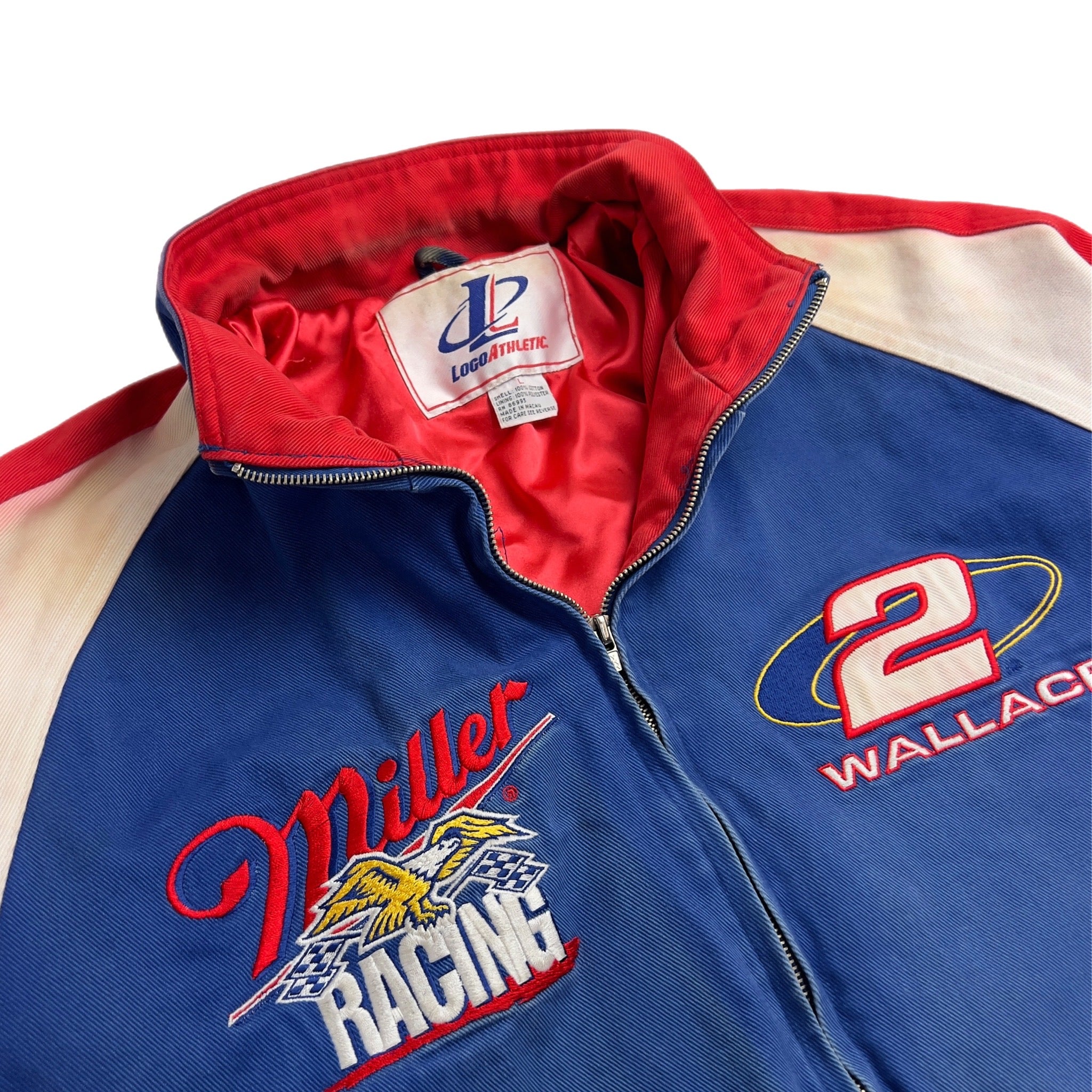 Vintage NASCAR Bubba Wallace Jacket Blue/Red