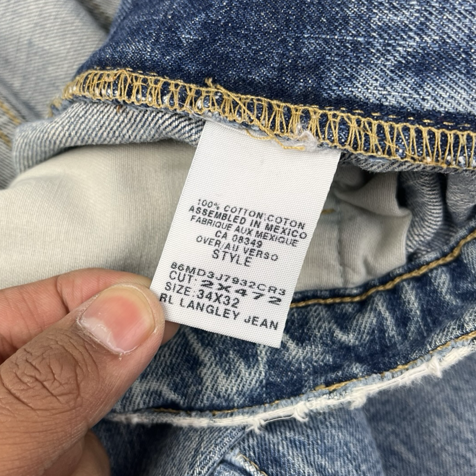 Vintage Polo Jeans Co. Langley Jean Pant Medium Wash