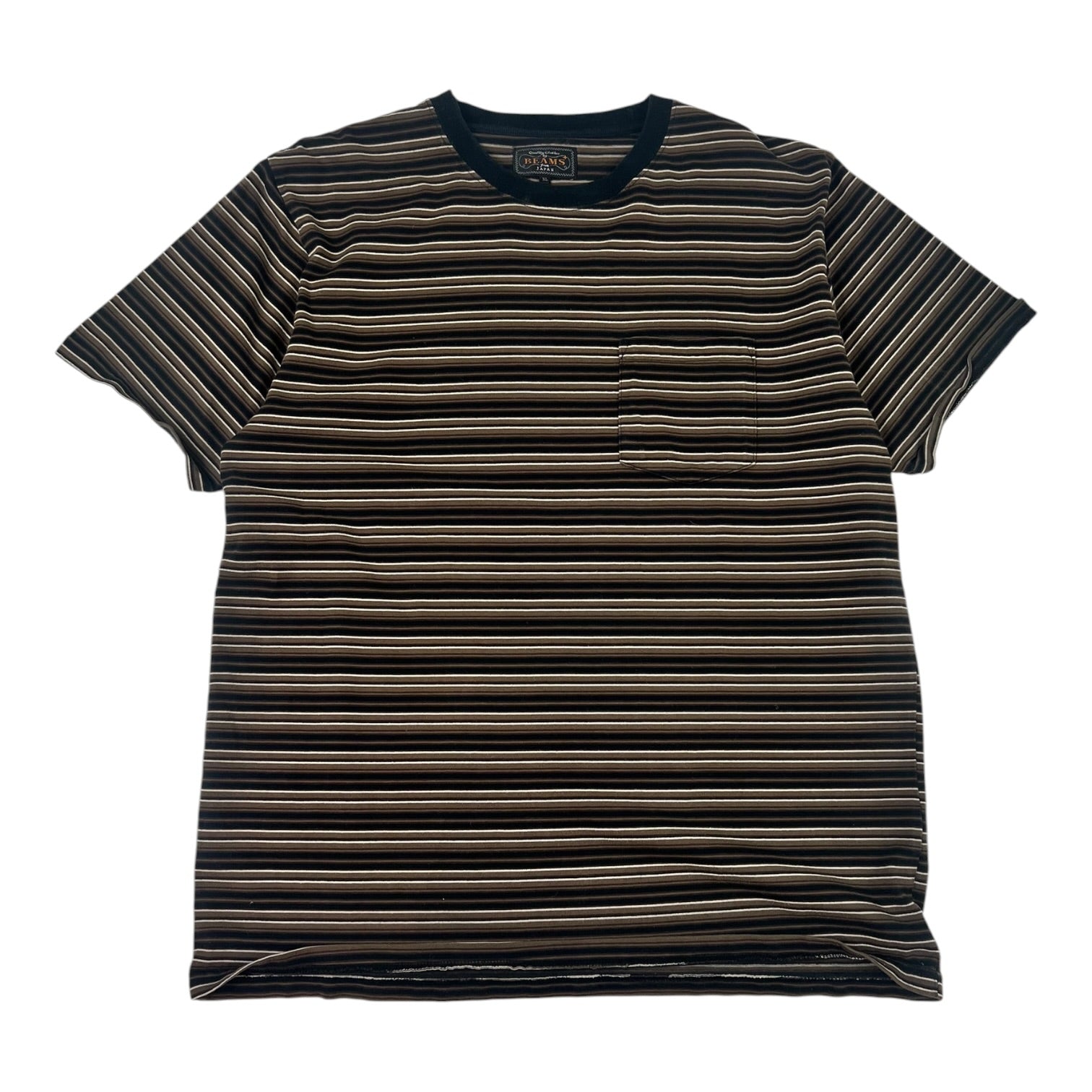 Beams Plus Multi Stripe Pocket T-Shirt