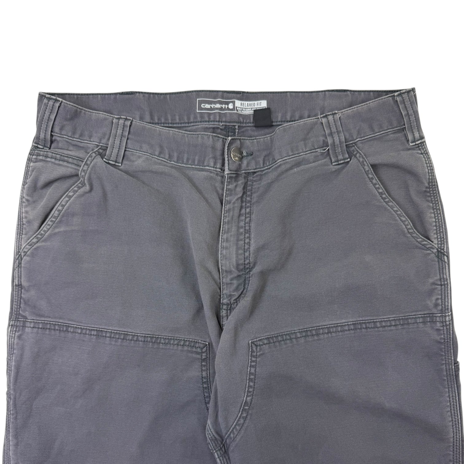 Carhartt Relaxed Double Knee Work Pants Grey
