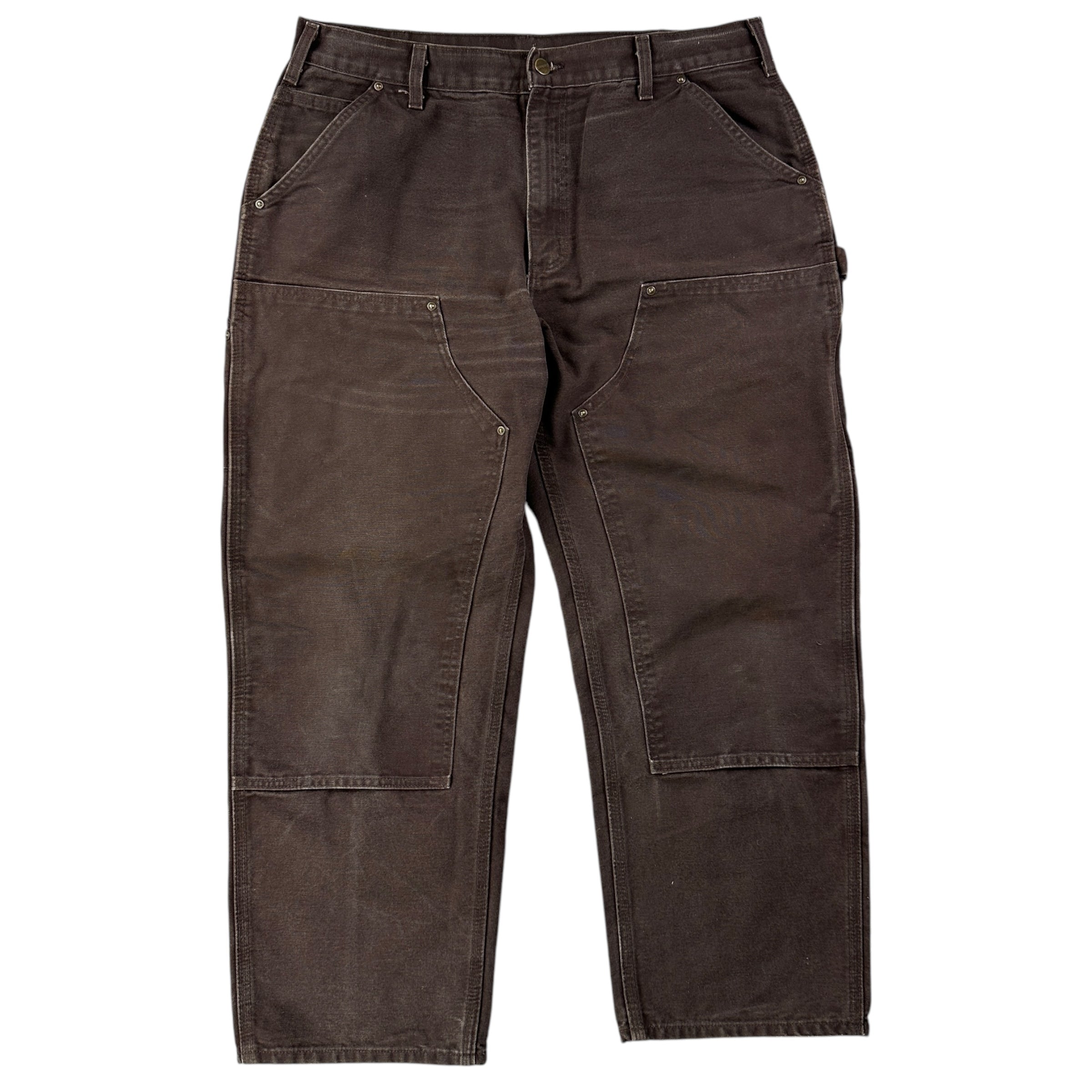 Vintage Carhartt Double Knees Pants Brown