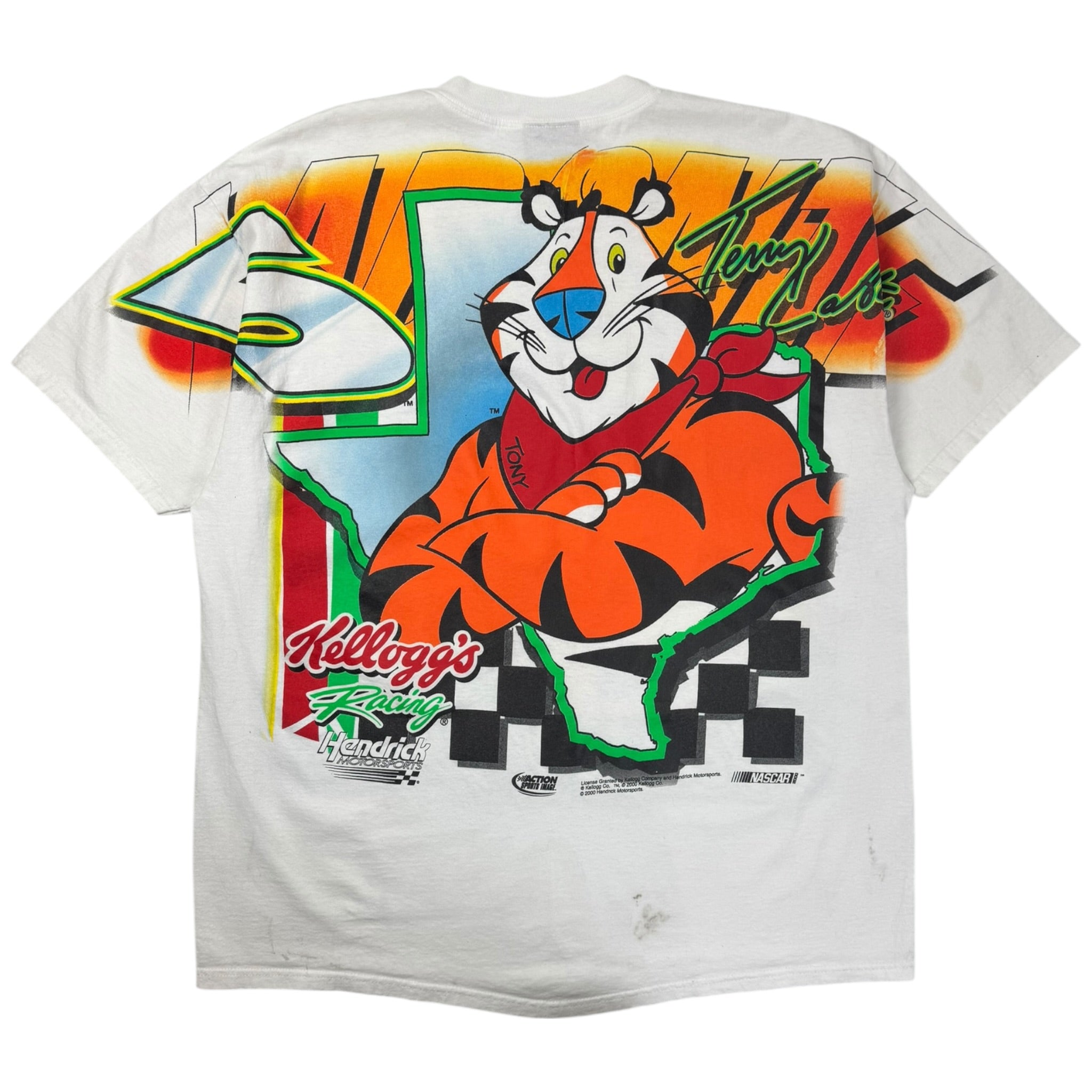 2000 Labone x Tony The Tiger Nascar All Over Print T-Shirt