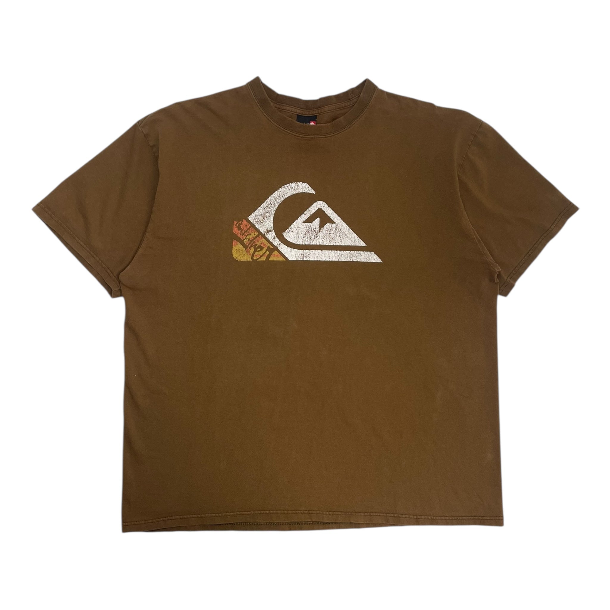 Y2K Quiksilver Surf T-Shirt Brown