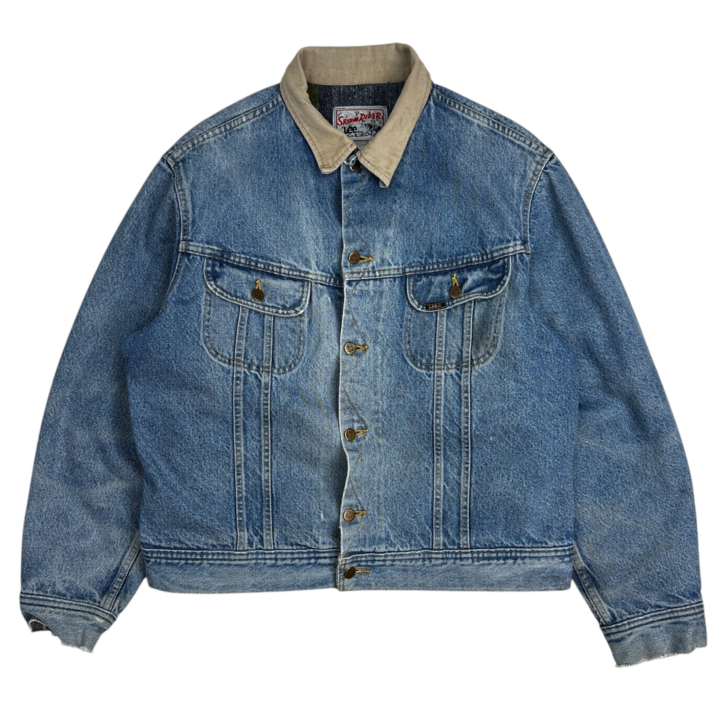 Vintage Lee Storm Rider Denim Jacket Light Wash