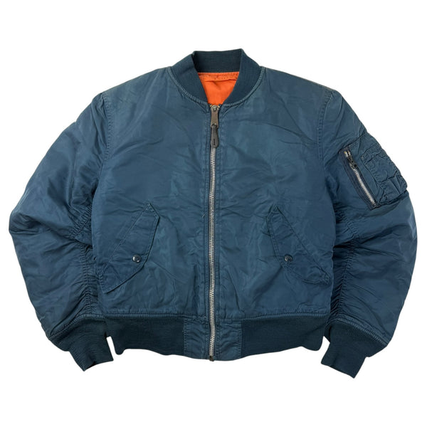 Vintage Alpha Industries MA-1 Bomber Jacket Faded Marine