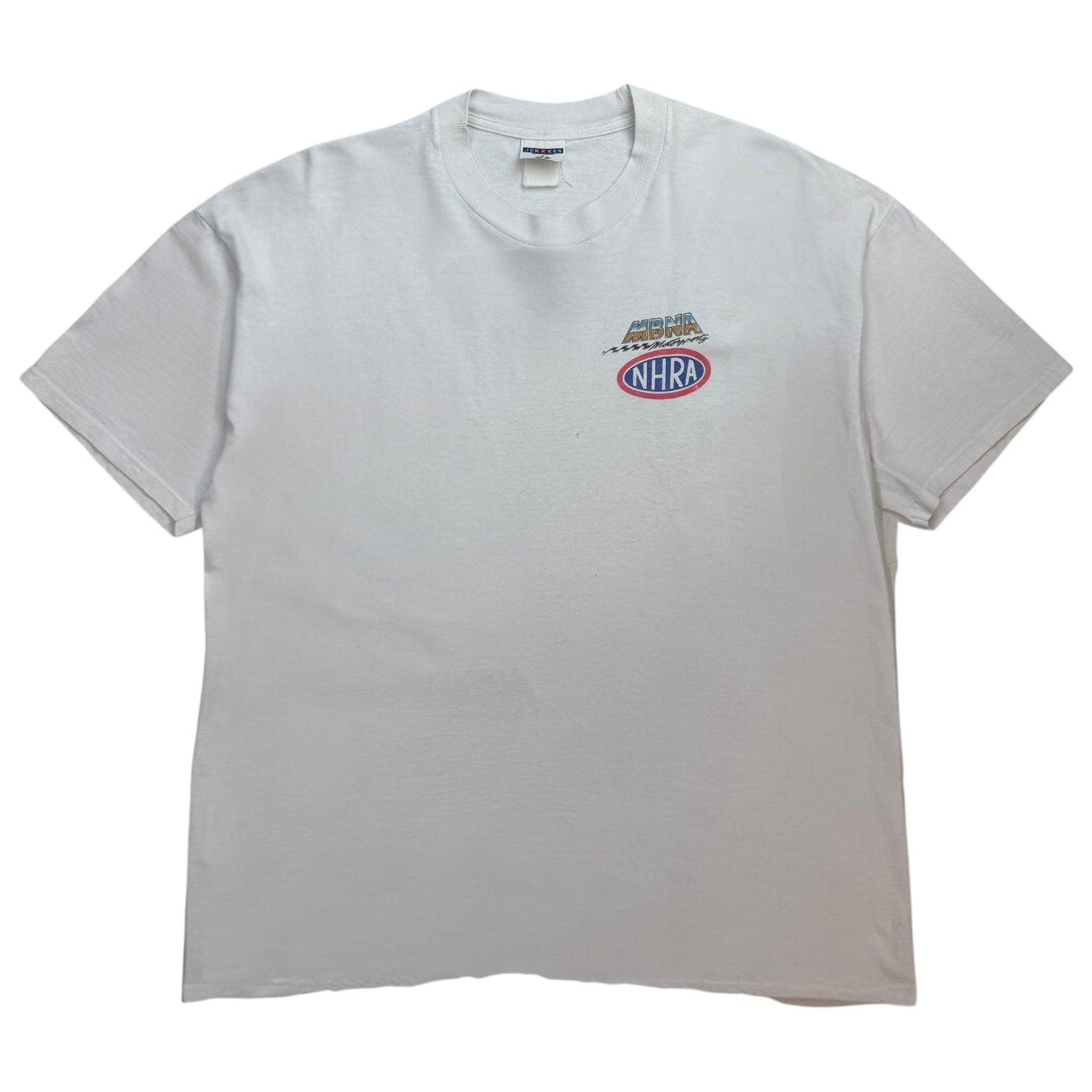 Vintage NHRA MBNA Motorsports Racing Tee White