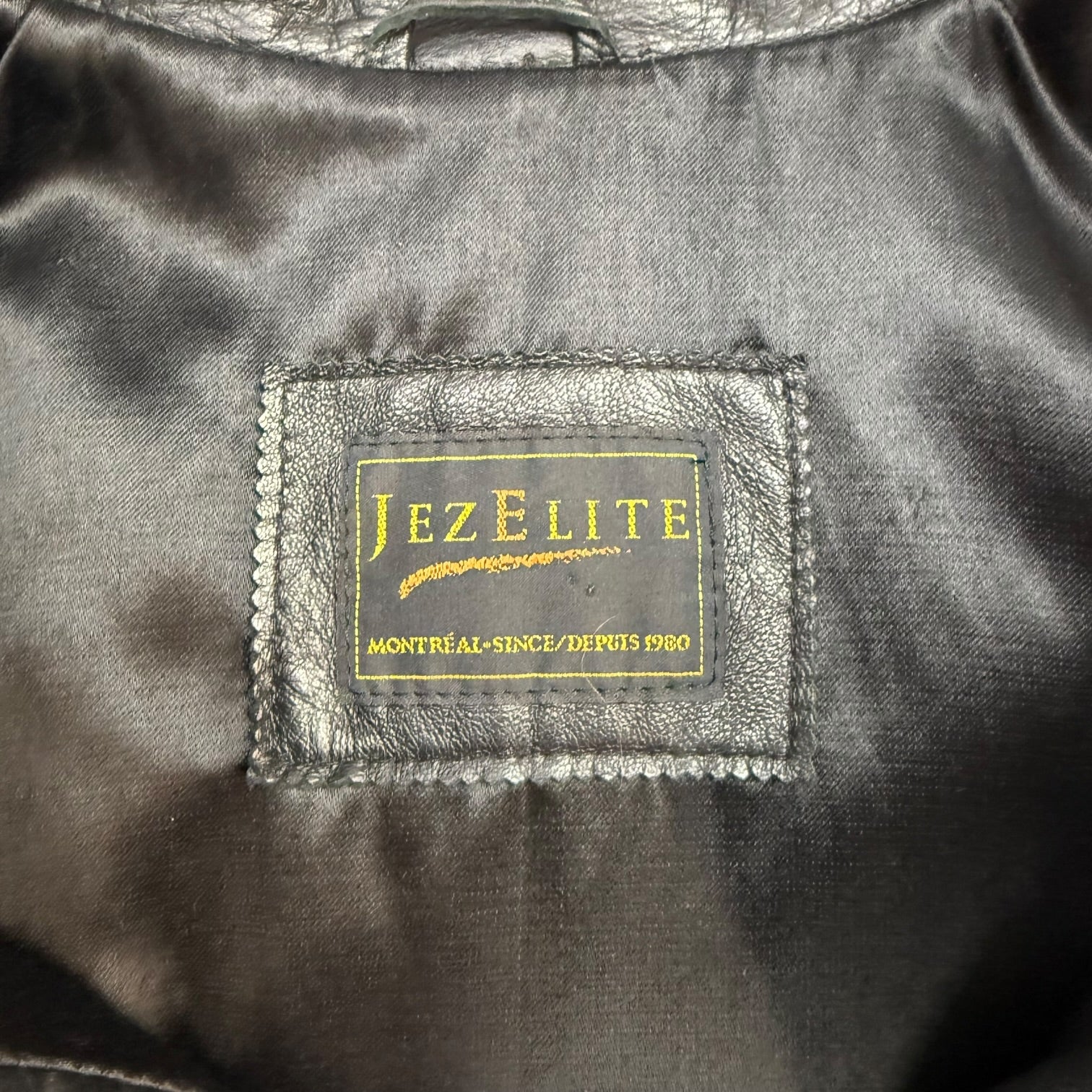 Vntage JezElite Leather Jacket Black