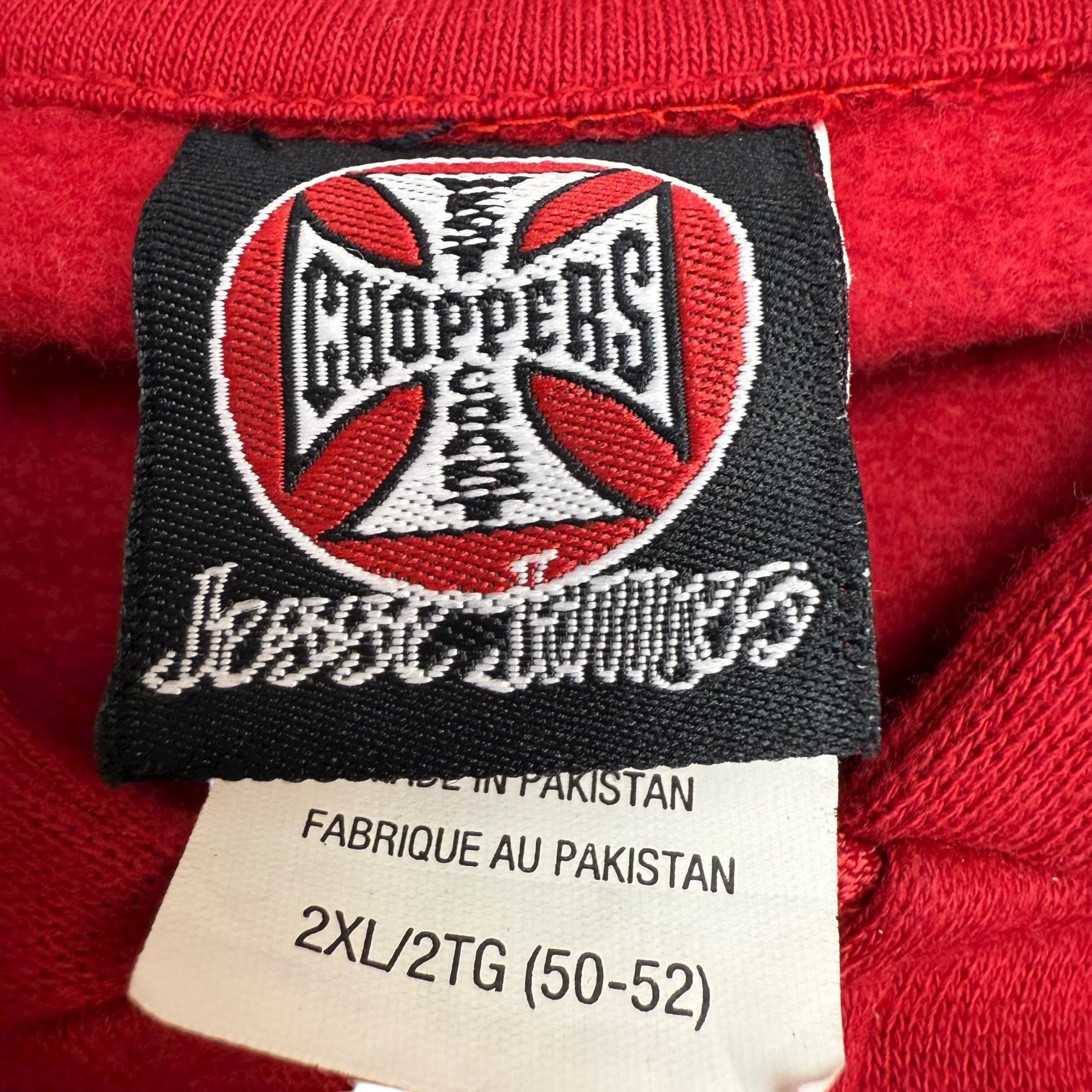 Vintage West Coast Choppers Zip Up Hoodie Red