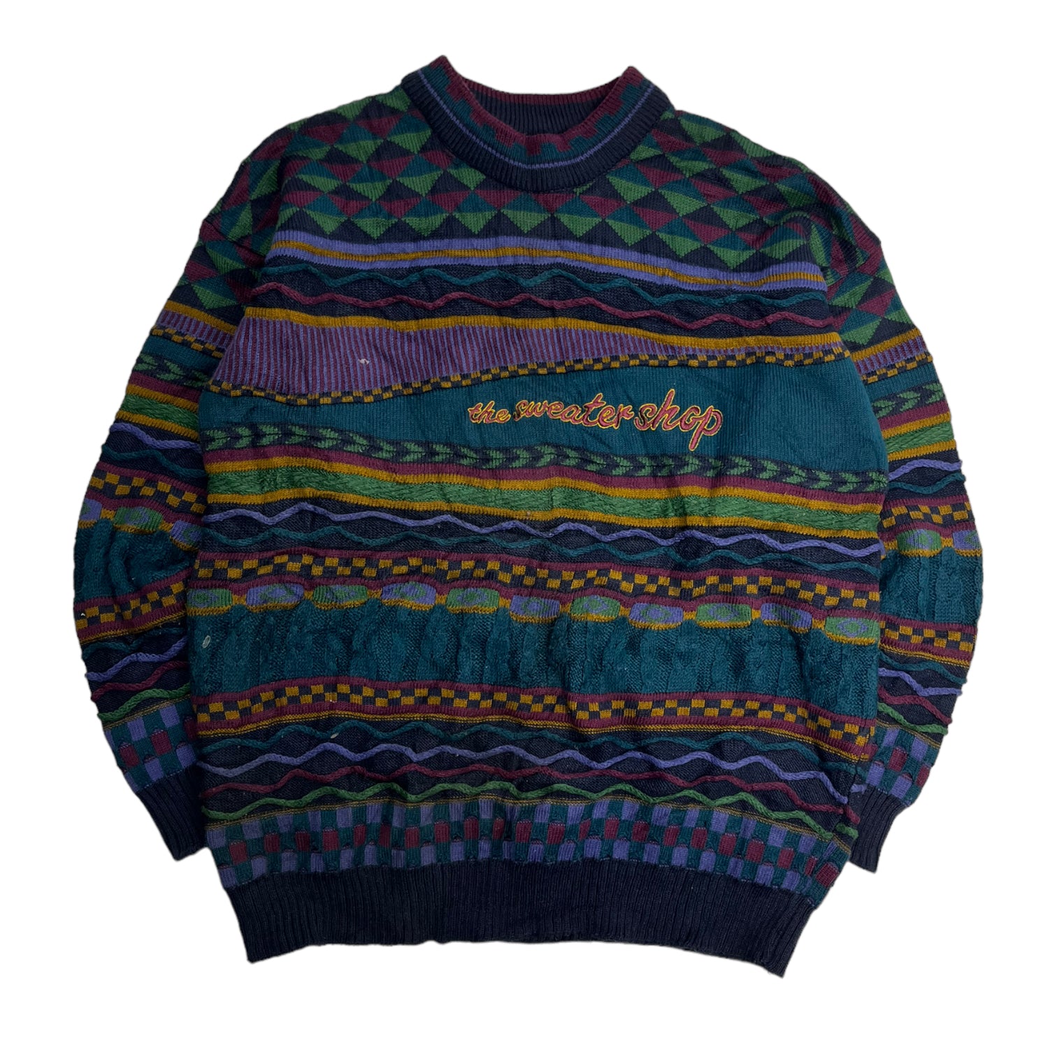 Vintage The Sweater Shop Multi Patterned Knit