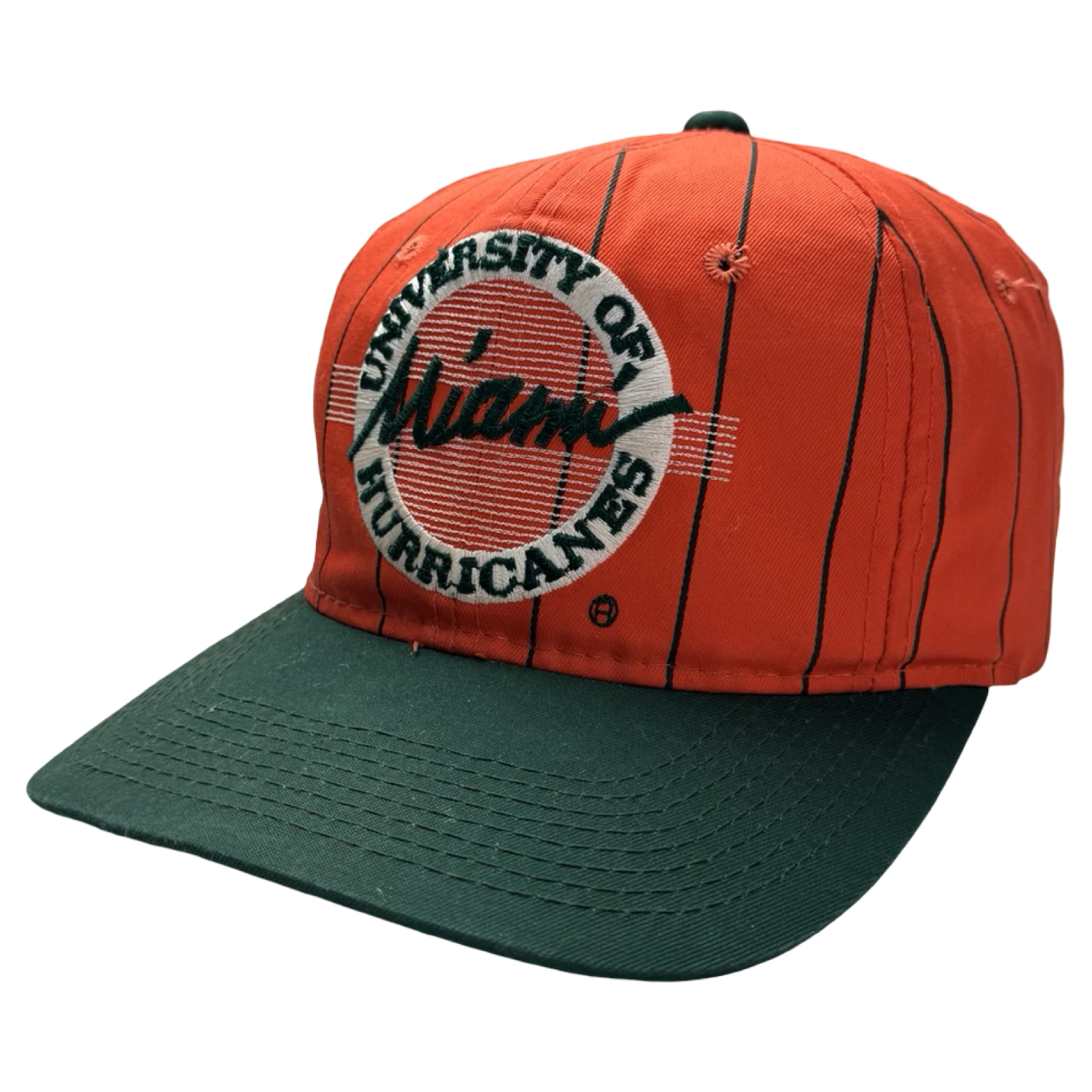 Vintage University Of Miami Hurricanes Pinstripe Hat by The Game