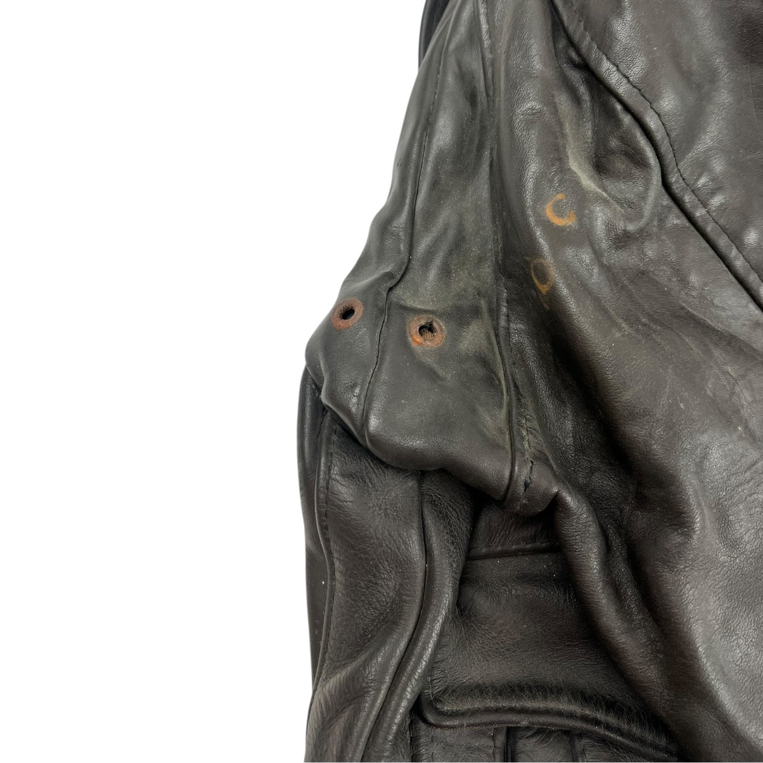 Vintage Schott A-2 Flight Brown Leather Jacket
