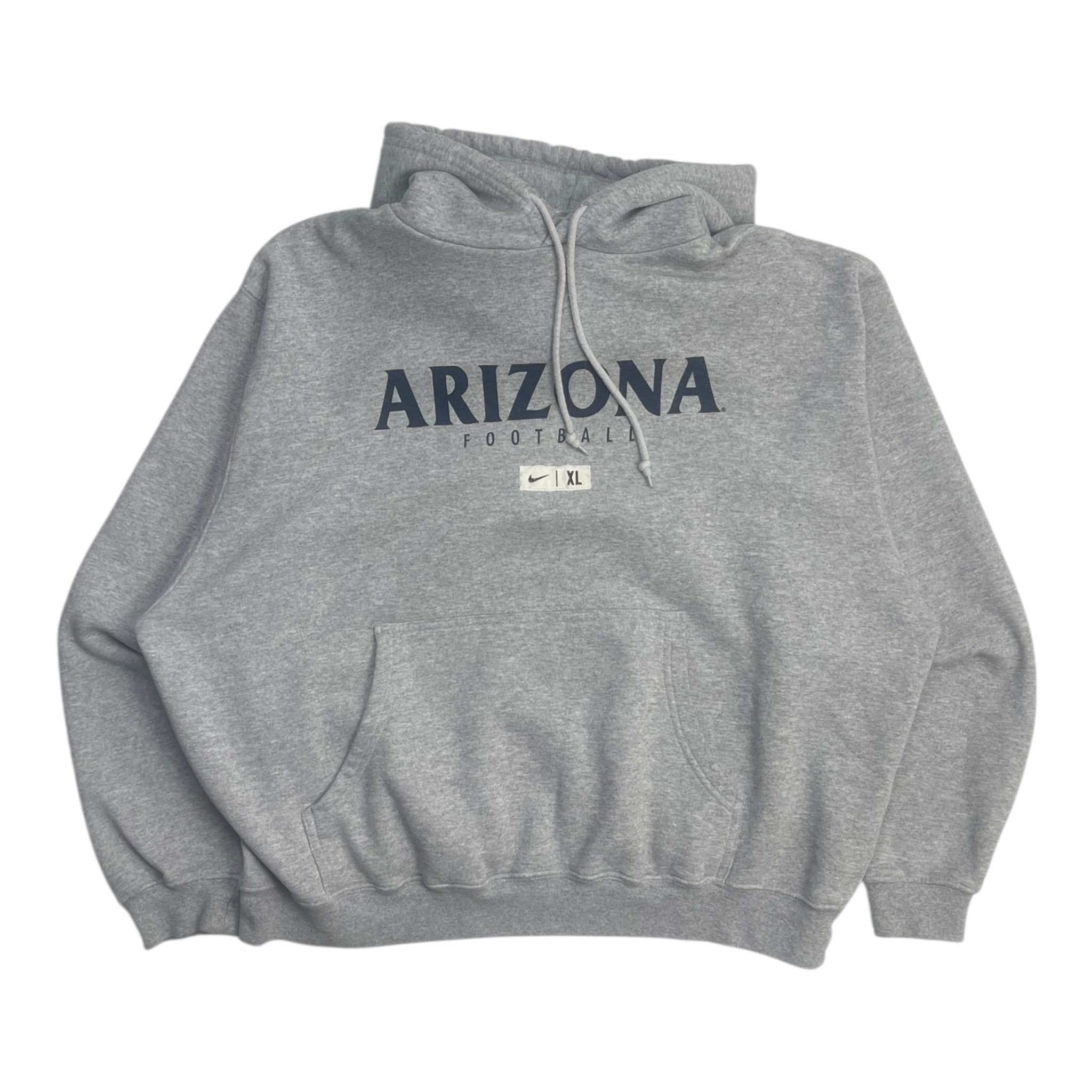 Vintage Nike Arizona Football Hooded Sweatshirt Grey
