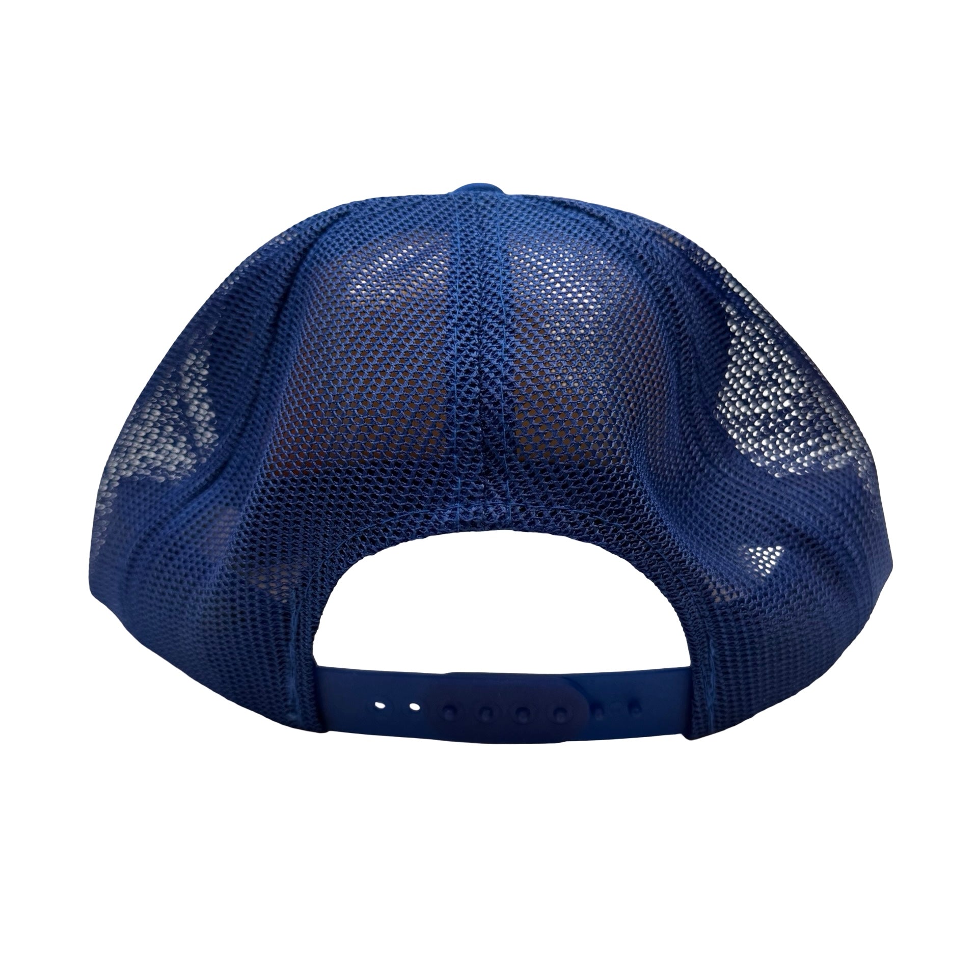Vintage Roy’s Blasting & Drilling Mesh Snapback Hat Red/Blue