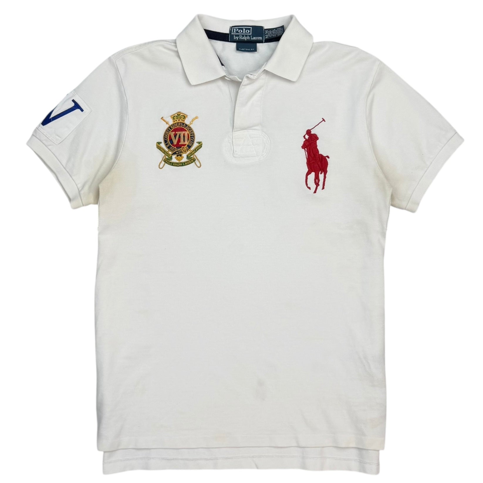 Vintage Polo Ralph Lauren Crest Big Pony Polo White