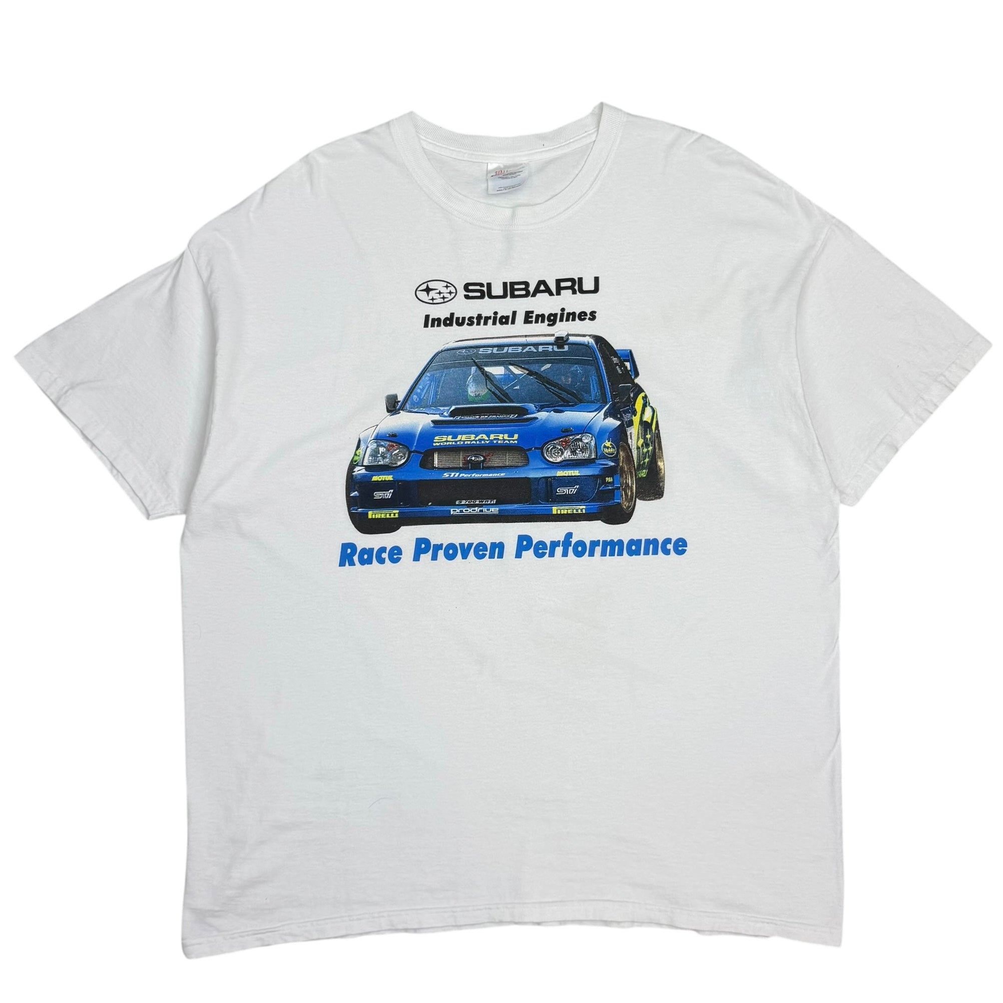 Vintage Suburu WRX Race Proven Performance Tee White