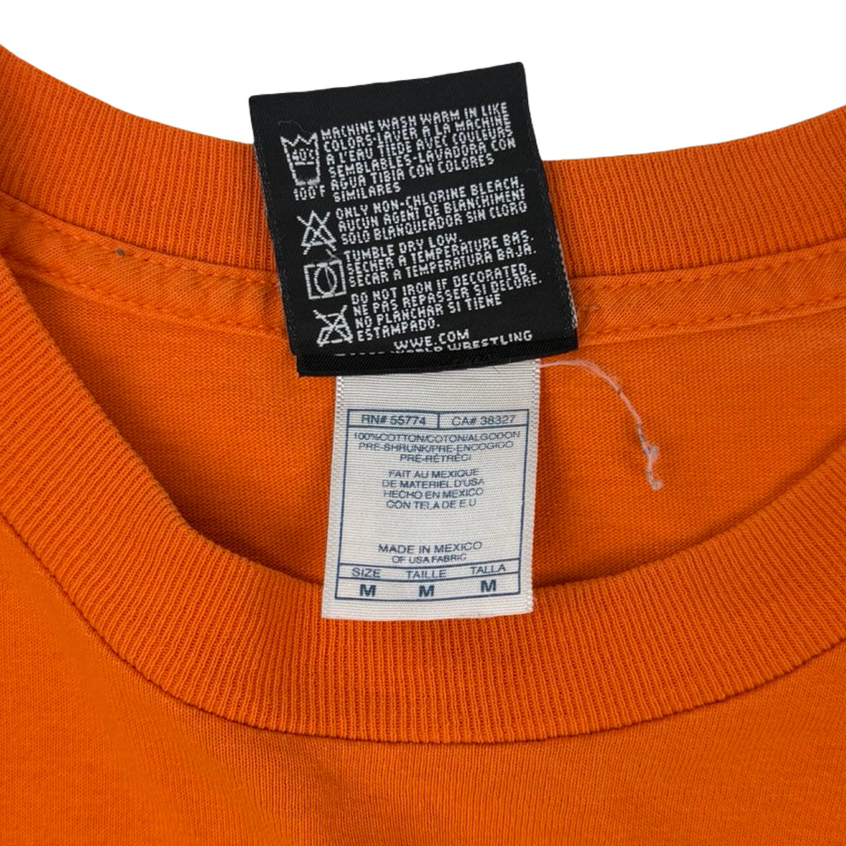 Vintage WWE Carlito Carribean Cool "Eat Spit" T-Shirt Orange