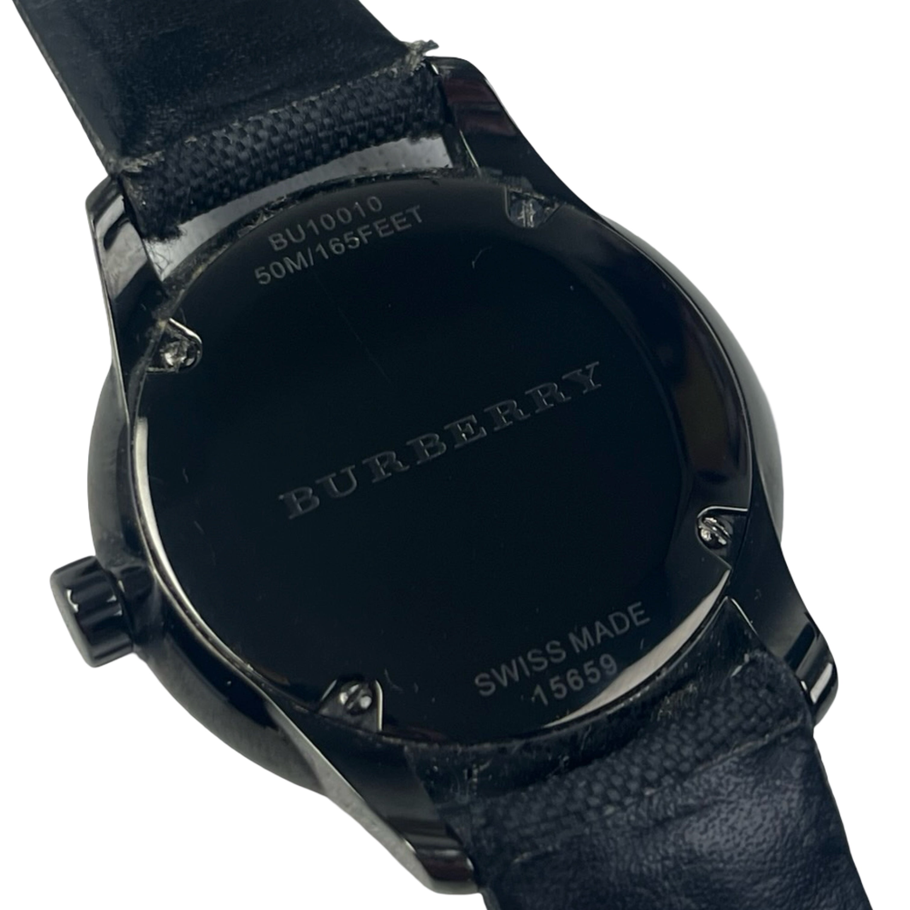 Burberry Classic Round Horseferry Black Dial Watch