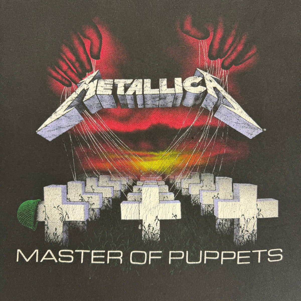 1997 Metallica Master Of Puppets Tee Black