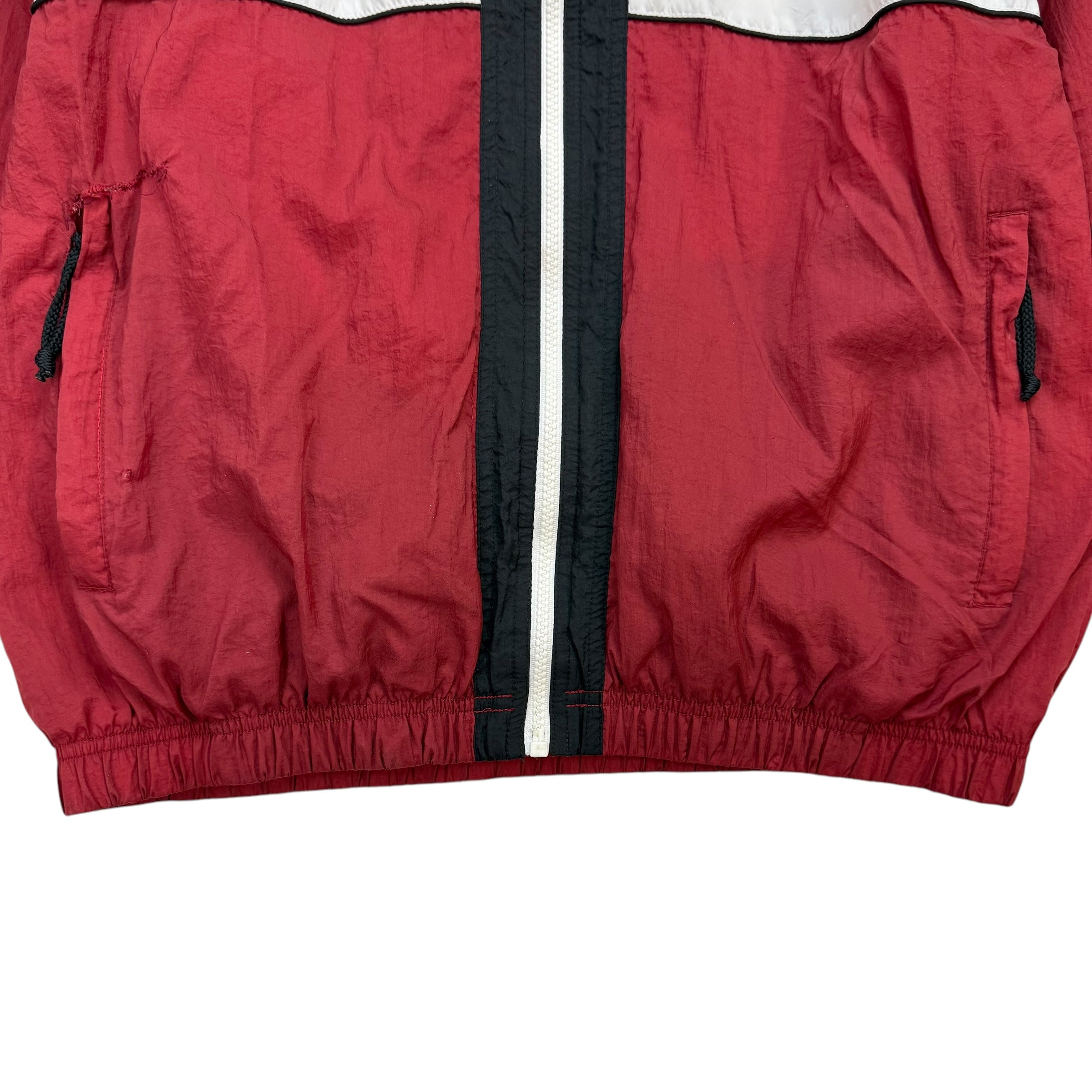 Vintage Nike Removable Sleeve Windbreaker Red/White