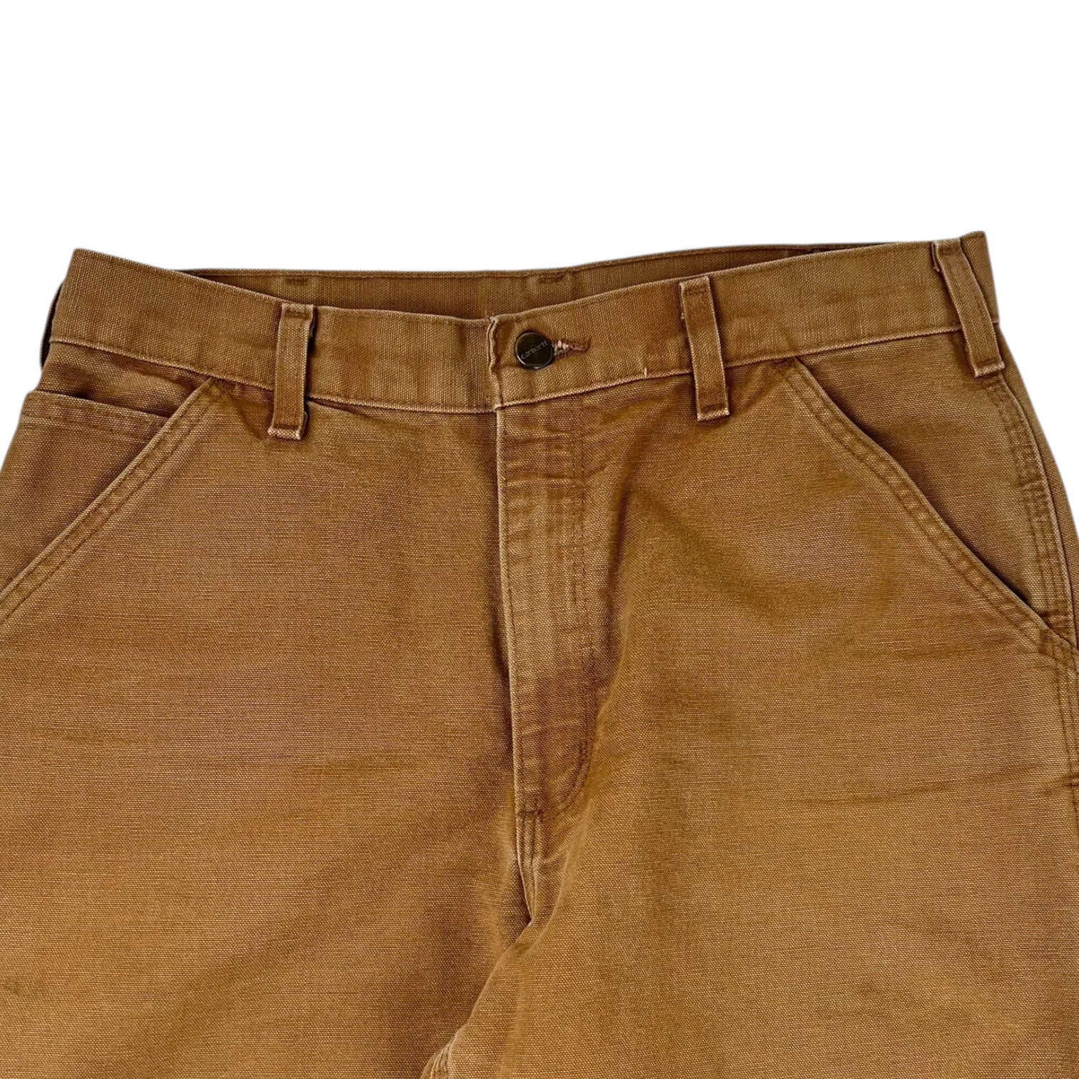 Vintage Carhartt Raw-Hem Carpenter Pants Tan