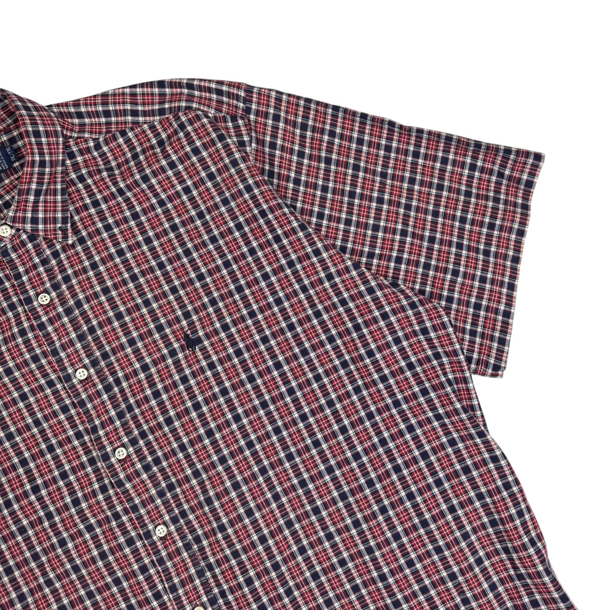 Vintage Polo Ralph Lauren Button Up Shirt Plaid Red