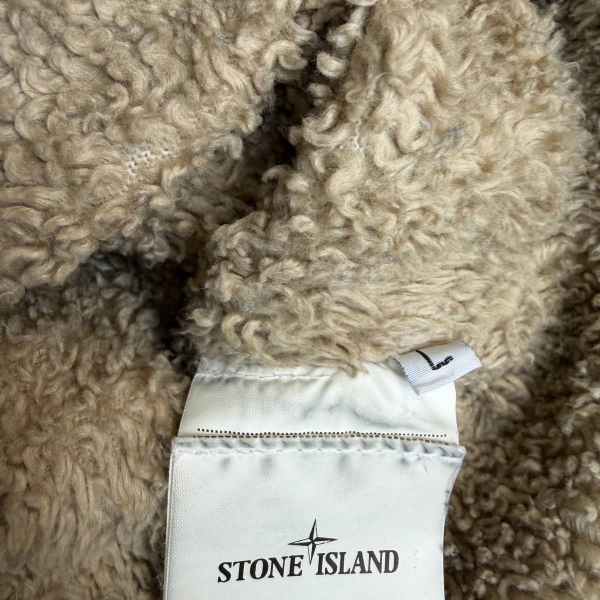 Stone Island Nylon Panama New Silk Light Hooded Jacket Beige