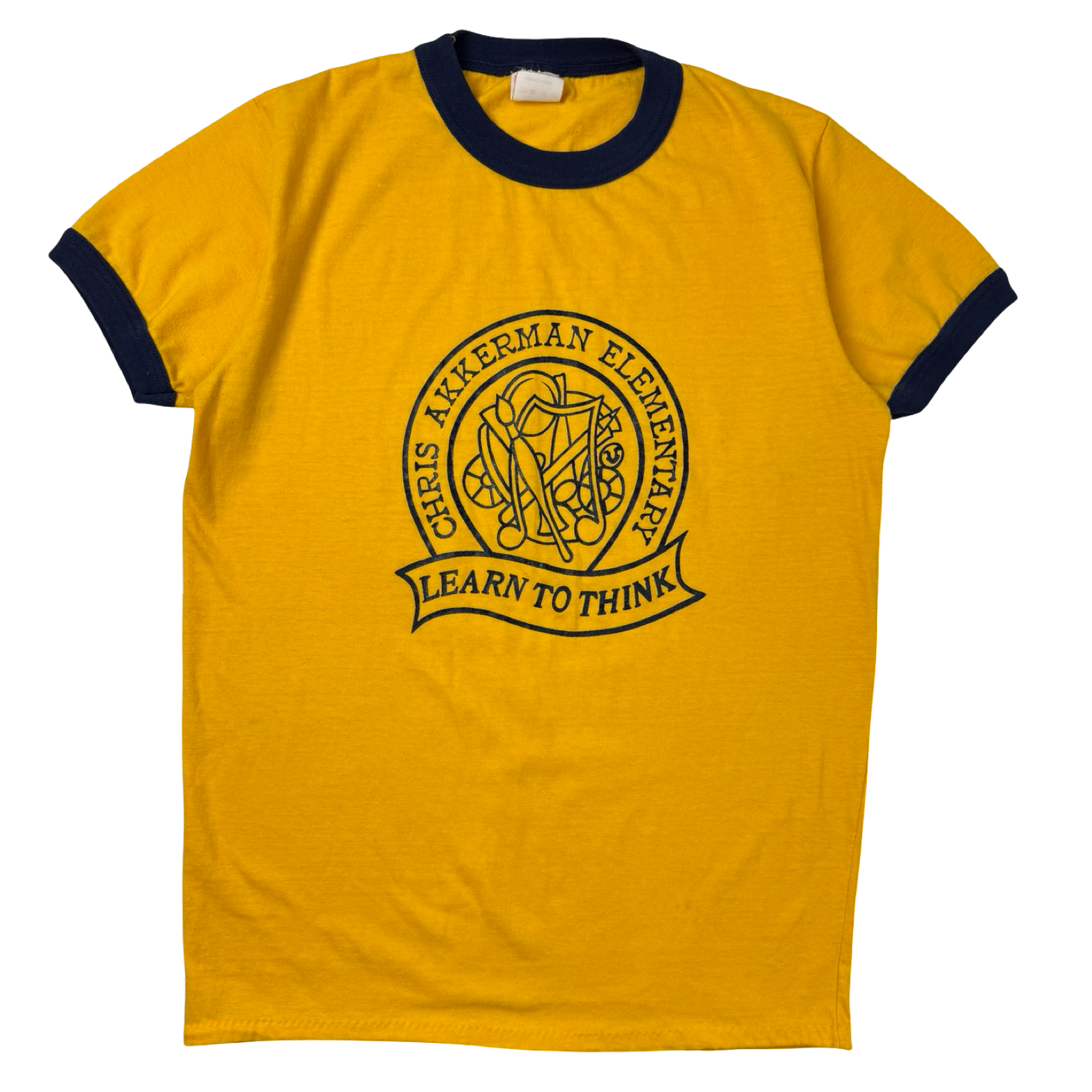 Vintage Elementary School ‘Learn To Think’ Ringer T-Shirt