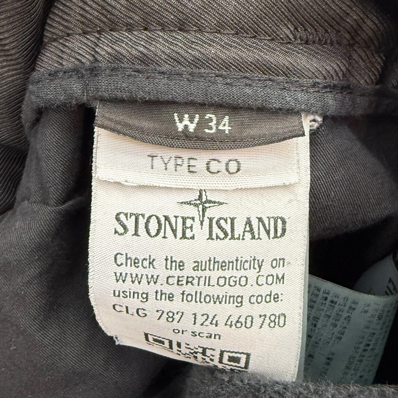 Stone Island Cotton Fleece Cargo Sweatpants Black