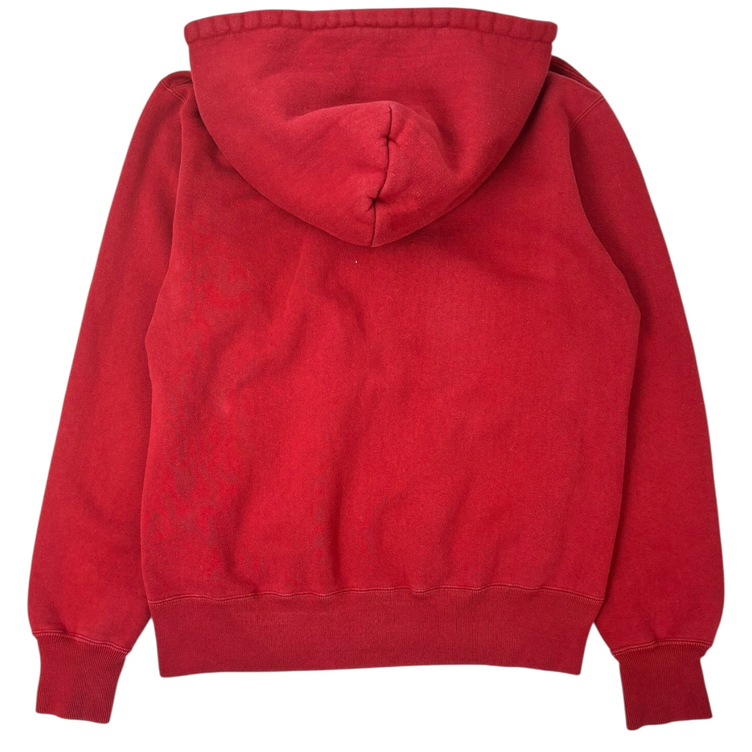 BAPE 2011 Safety Pin Stonewash Pullover Hoodie Red