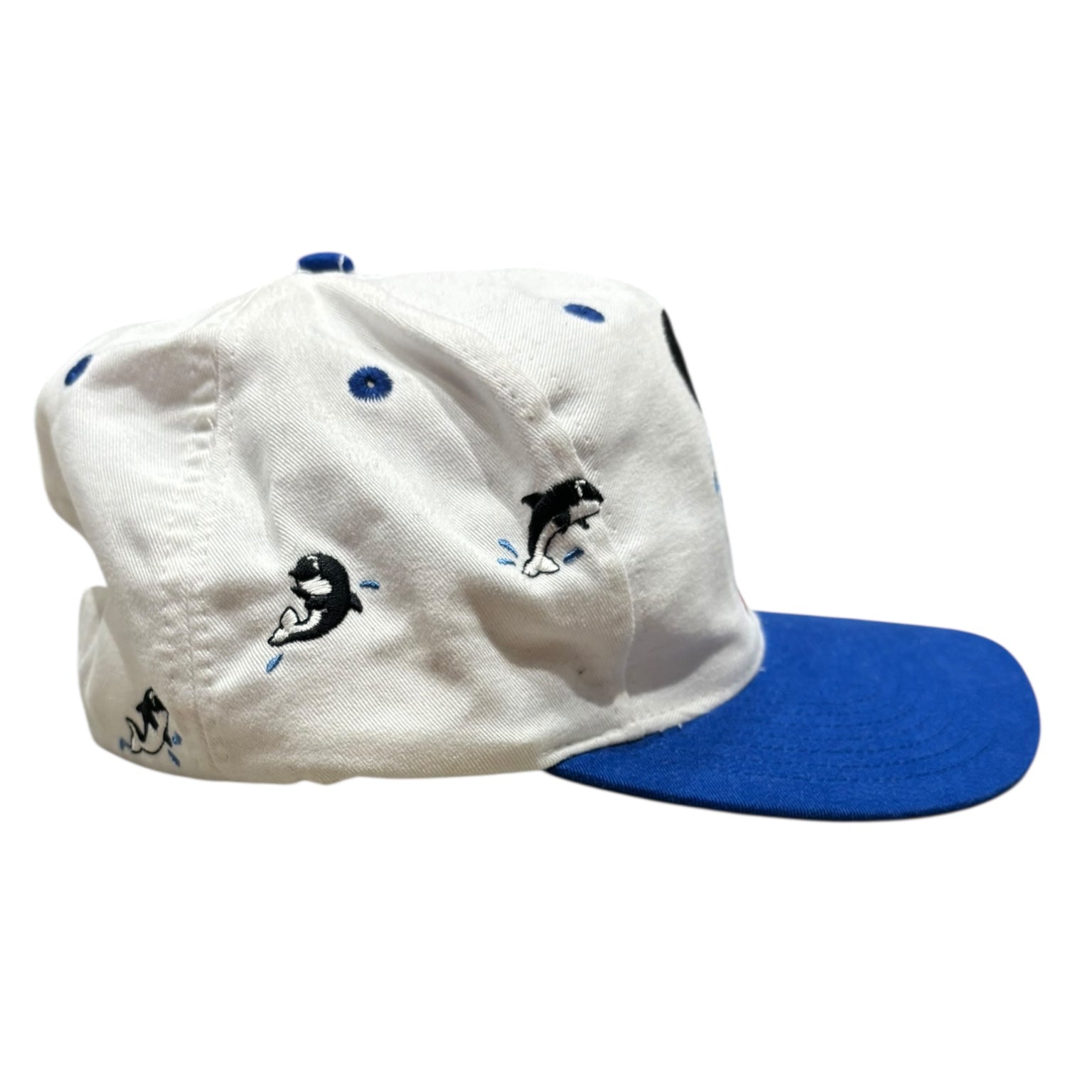 Vintage Sea World Shamu SnapBack Hat White