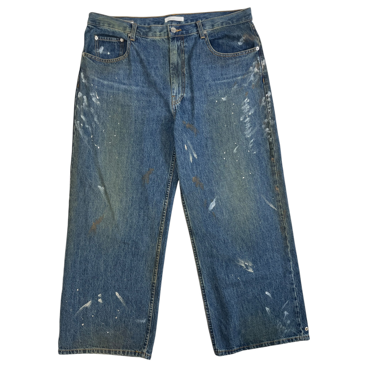 Helmut Lang Cropped Wide Leg Painter Jeans
