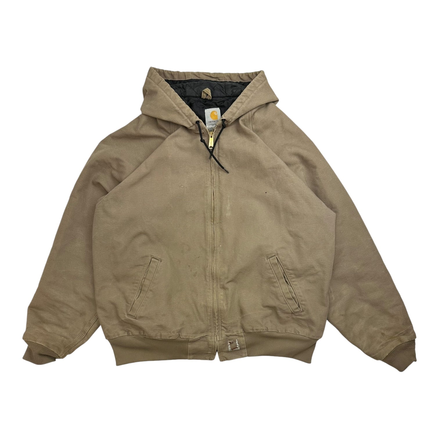 Vintage Carhartt Hooded Work Jacket Beige