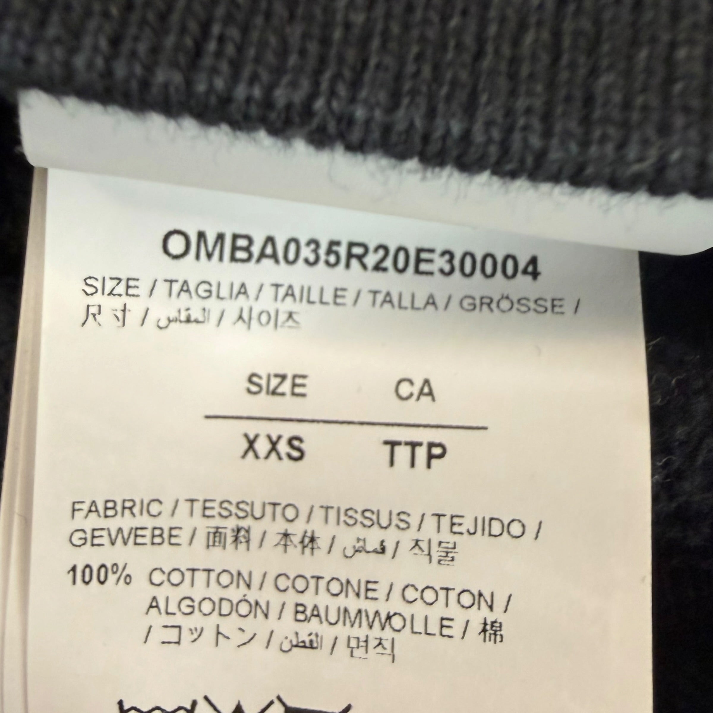 Off White Wavy Line Crewneck Black