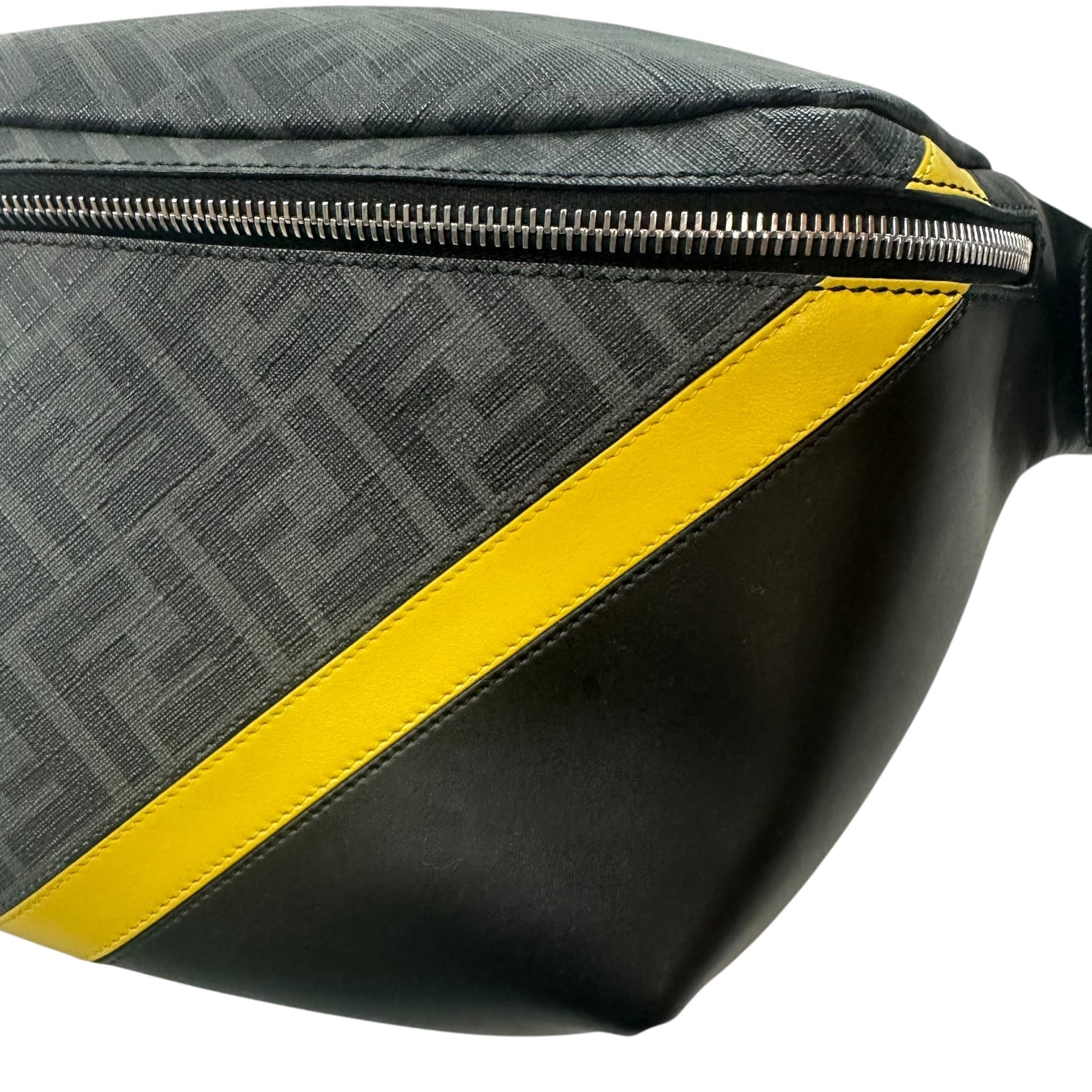 Fendi Zucca Diagonal Pattern Belt Bag