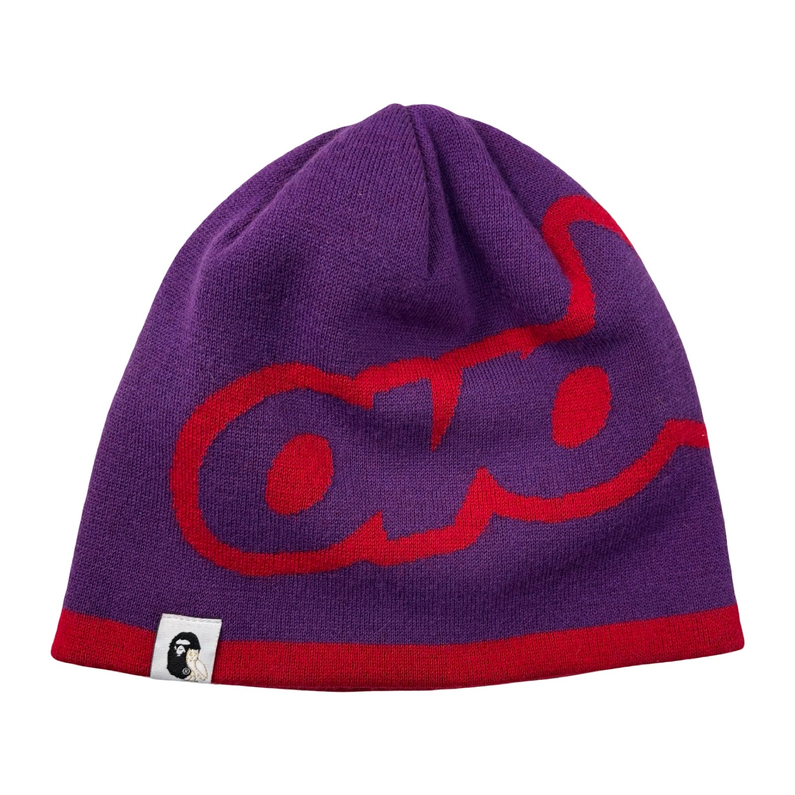 OVO X BAPE-STA Logo Beanie Purple