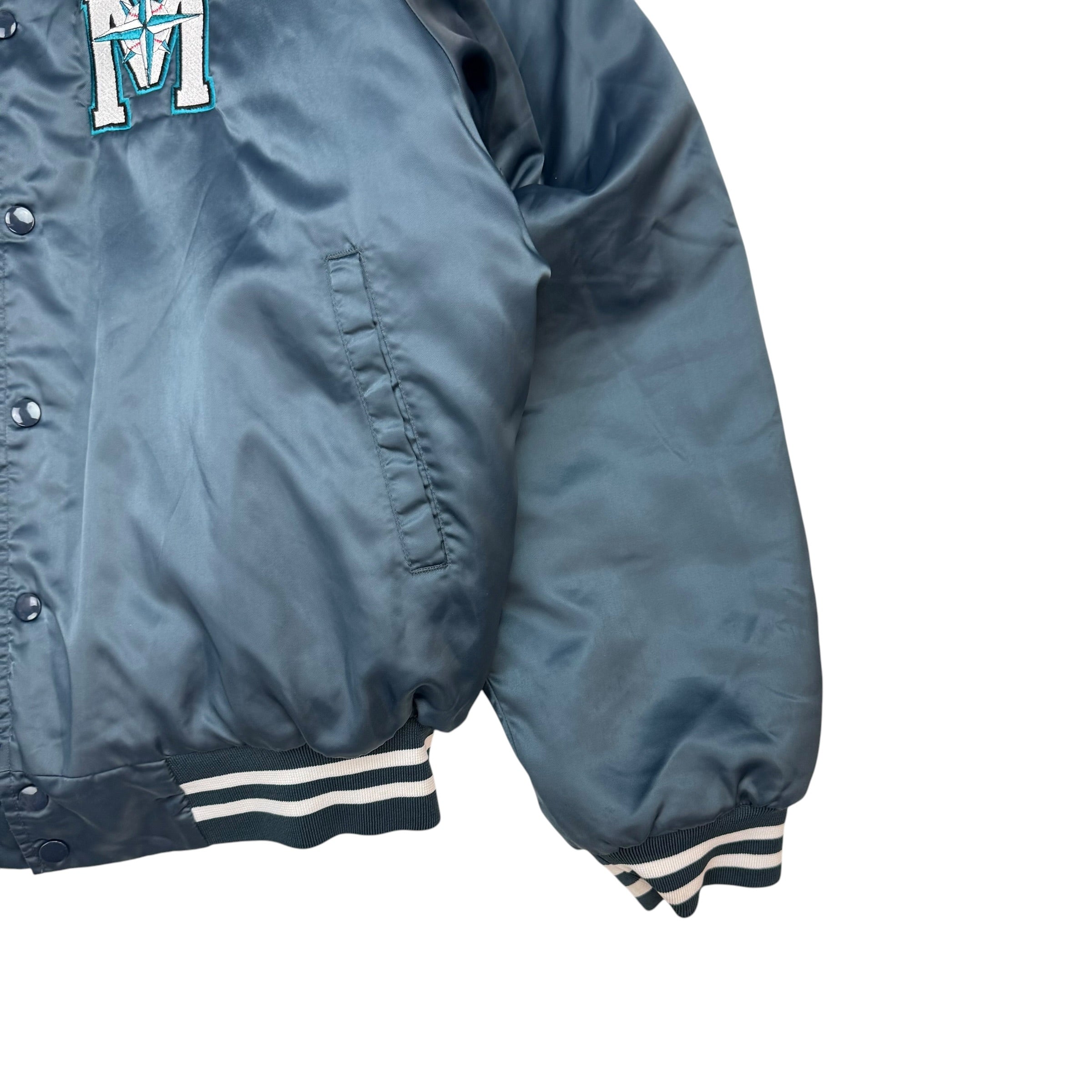 Vintage Seattle Mariners Satin Jacket Deep Blue