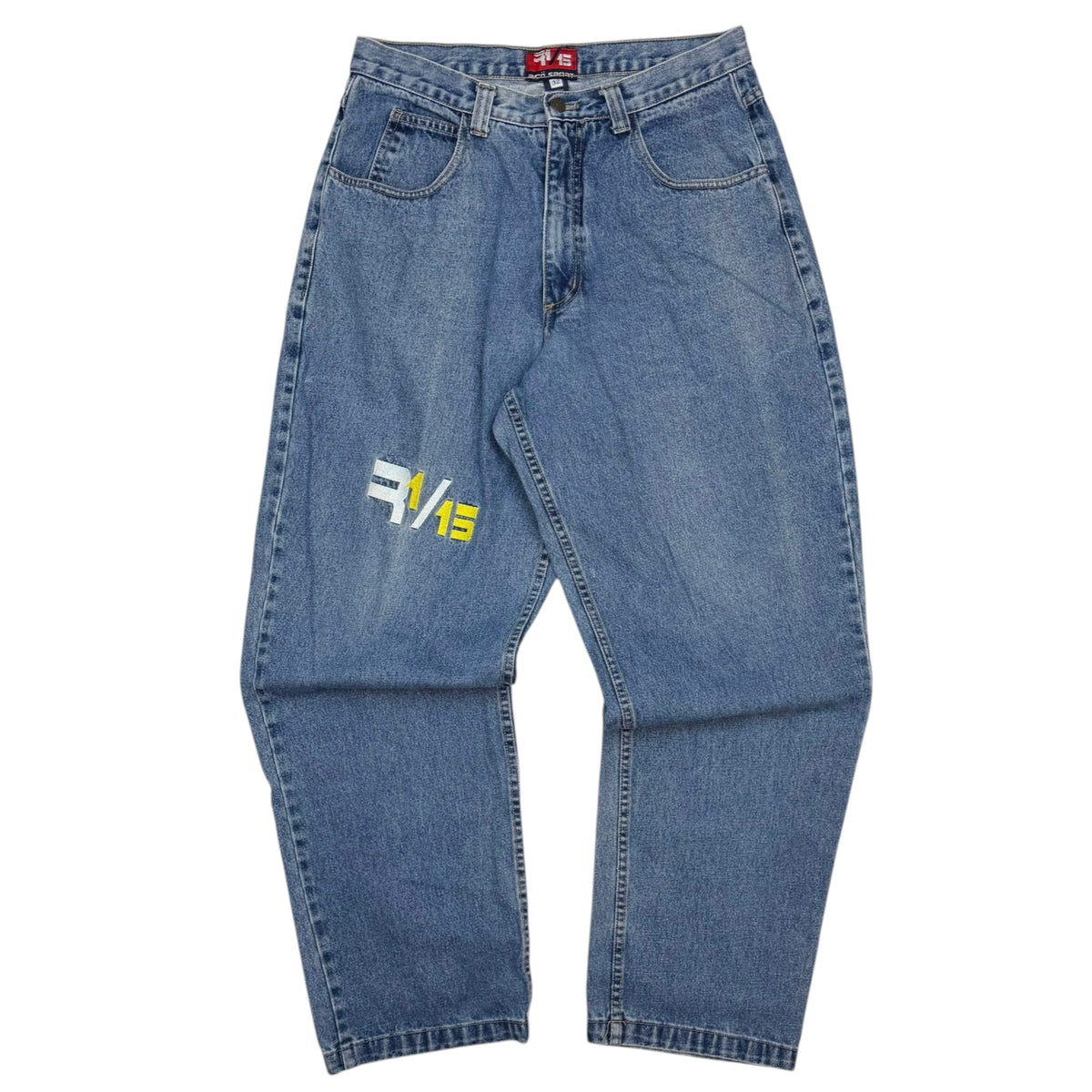 Vintage R1/15 Embroidered Jeans Blue