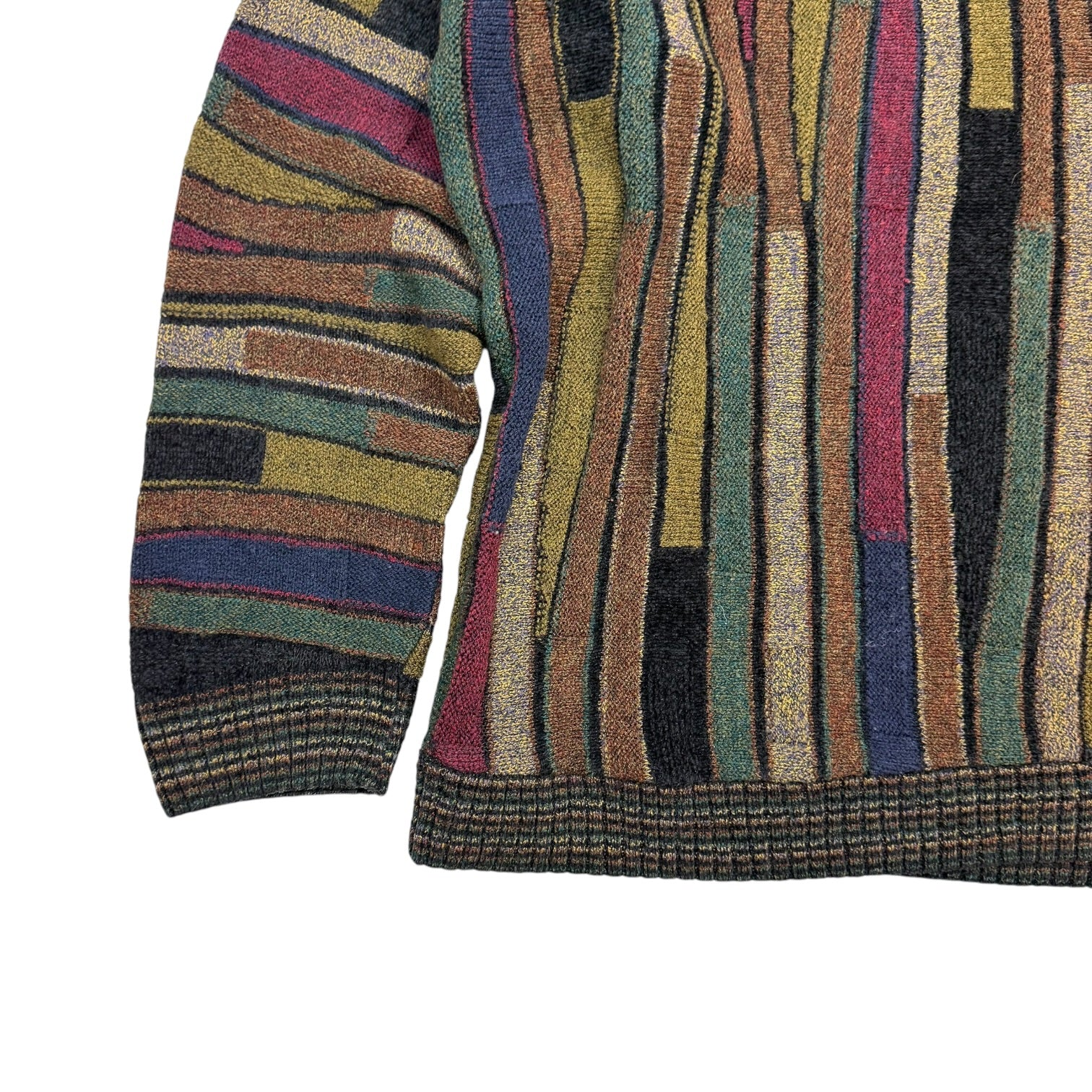 Vintage Protege Abstract Pattern Knit Sweater Multicolour