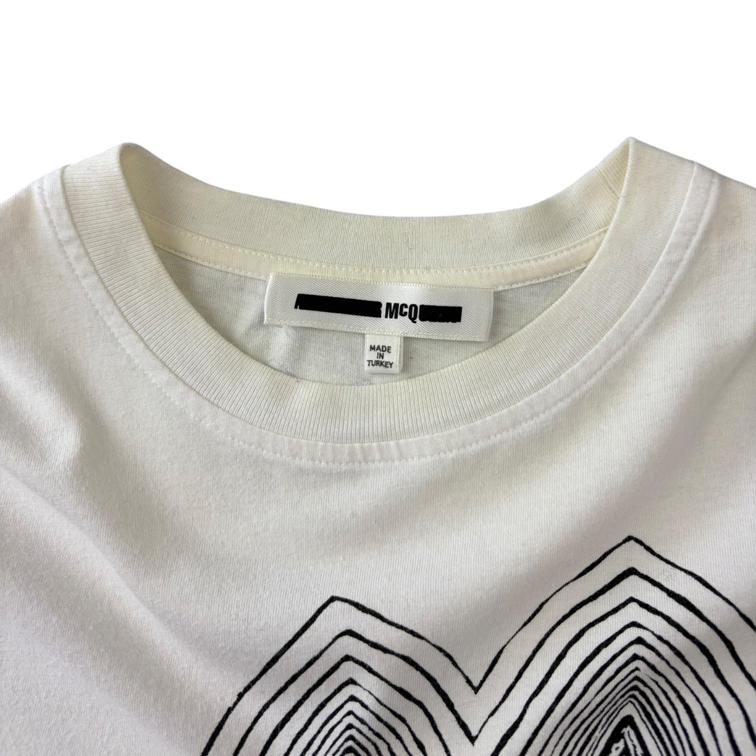 McQ Alexander McQueen Rabbit Skull T-Shirt White