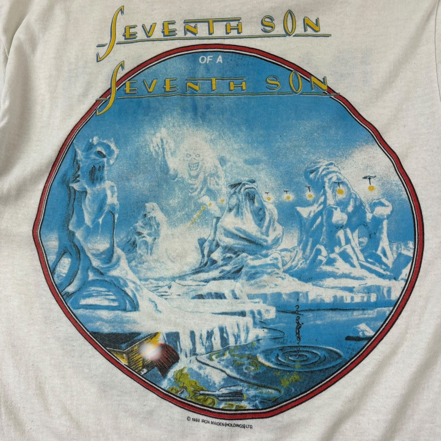 Vintage 1988 Iron Maiden “Seventh Son of a Seventh Son” T-Shirt White