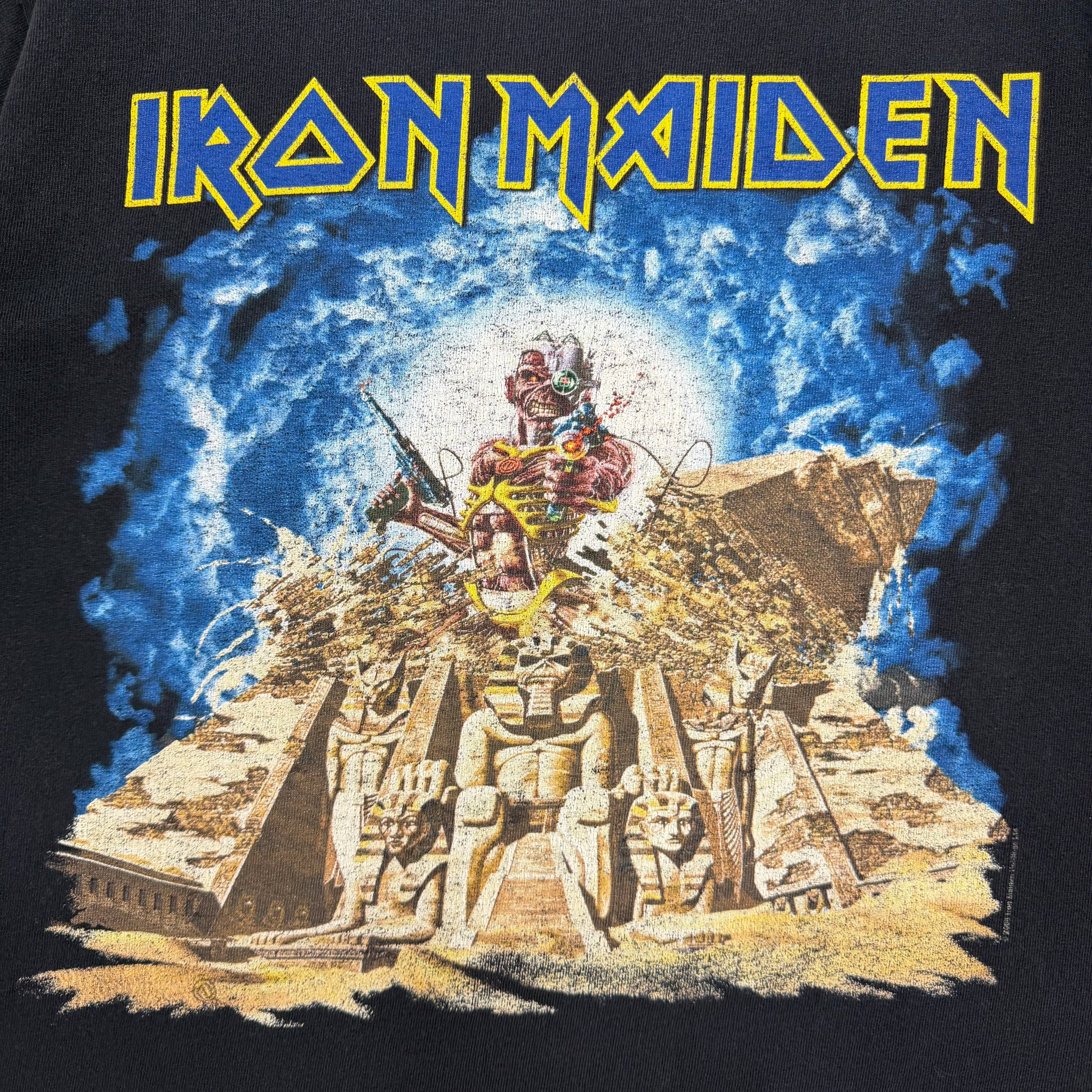 2008 Iron Maiden Somewhere Back In Time World Tour Tee Black